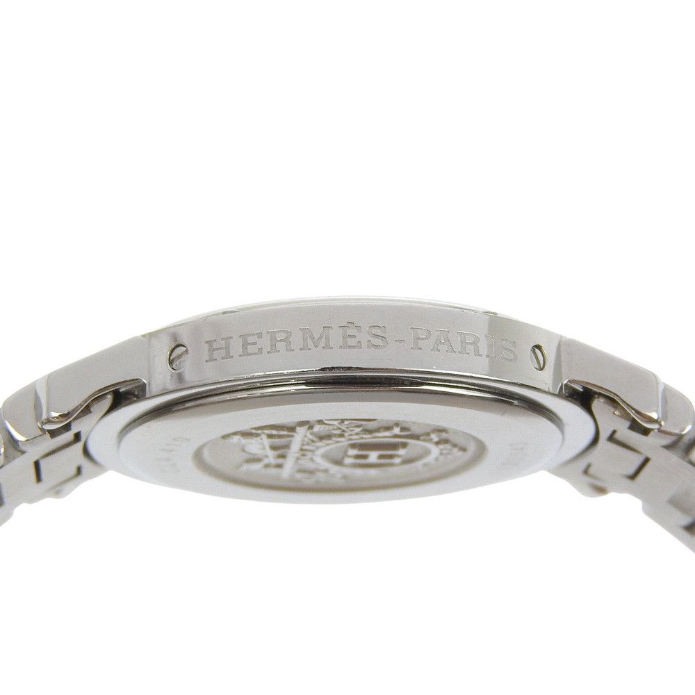 Hermes Hermes Hermes Clipper Stainless Steel Watch Metal Quartz CL4.410 DUTY FREE for USA Size ONE SIZE - 6 Thumbnail