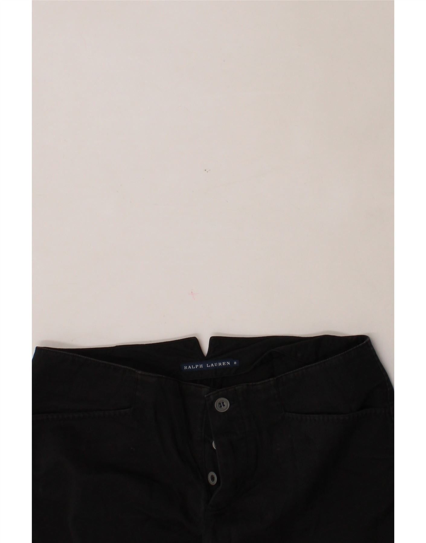 Ralph Lauren Womens Straight Casual Trousers US 8 Medium W32 L27 Black Size 27" / US 4 / IT 40 - 3 Thumbnail