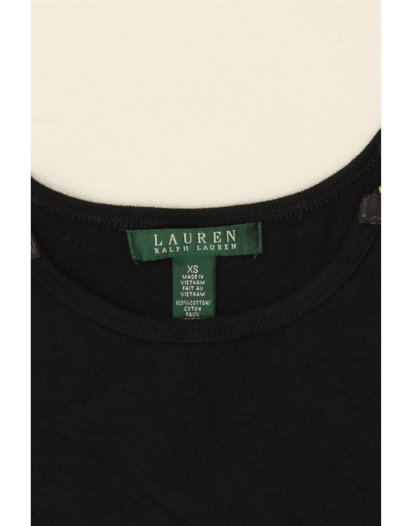 Ralph Lauren Womens 3/4 Sleeve Bodycon Dress UK 6 XS Black Cotton Size XS / US 0-2 / IT 36-38 - 6 Thumbnail