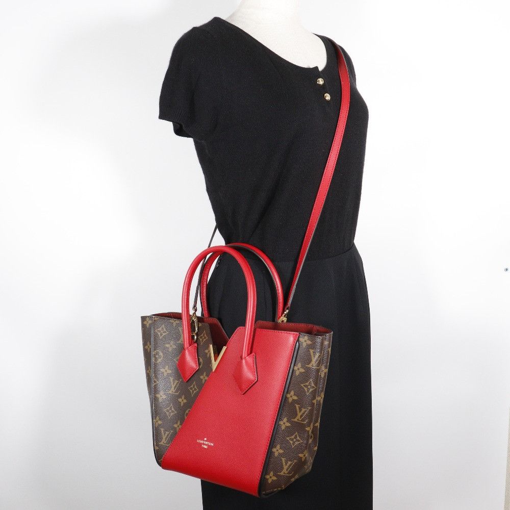 Louis Vuitton Louis Vuitton Louis Vuitton KimonoPM Monogram Calf 2way Bag Canvas Handbag M41856 DUTY FREE for USA Size ONE SIZE - 16 Thumbnail