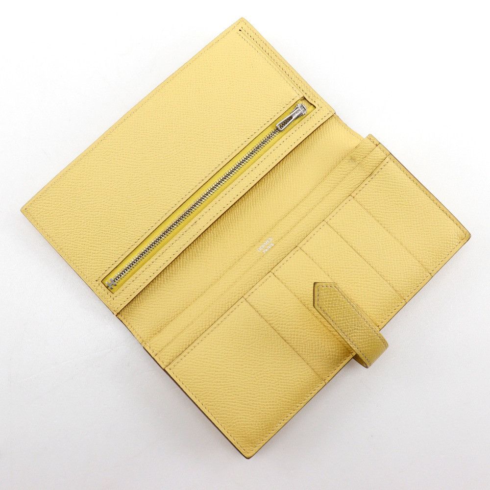 Hermes Hermes Hermes Bearn Soufflet Epsom Long Wallet Leather Long Wallet Stamp R (2014) DUTY FREE for USA Size ONE SIZE - 6 Thumbnail