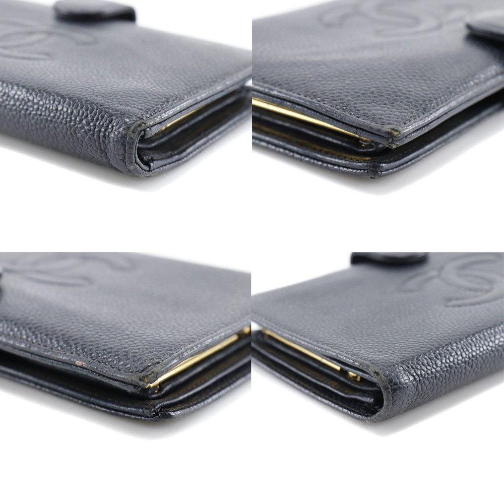 Chanel Chanel Chanel Long Wallet Caviar Wallet Leather Long Wallet DUTY FREE for USA Size ONE SIZE - 4 Thumbnail