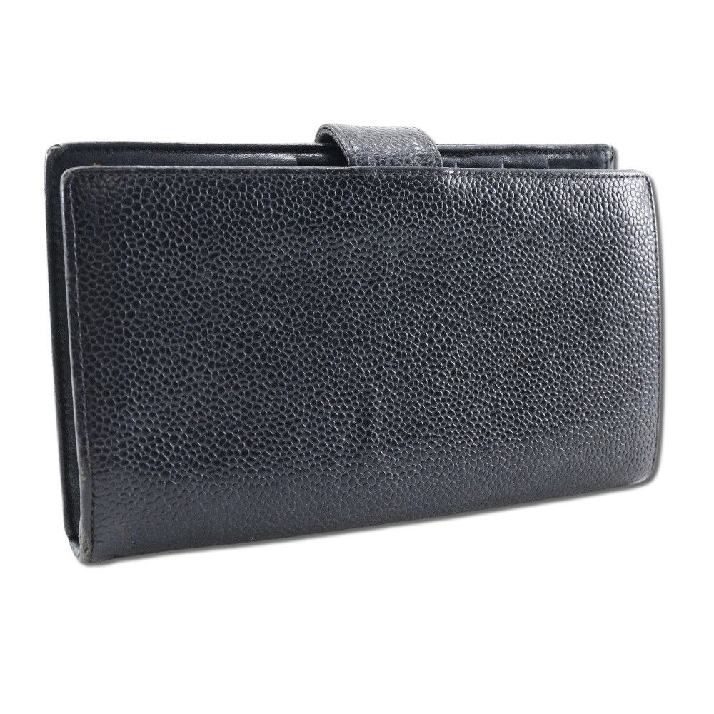 Chanel Chanel Chanel Long Wallet Caviar Wallet Leather Long Wallet DUTY FREE for USA Size ONE SIZE - 3 Thumbnail