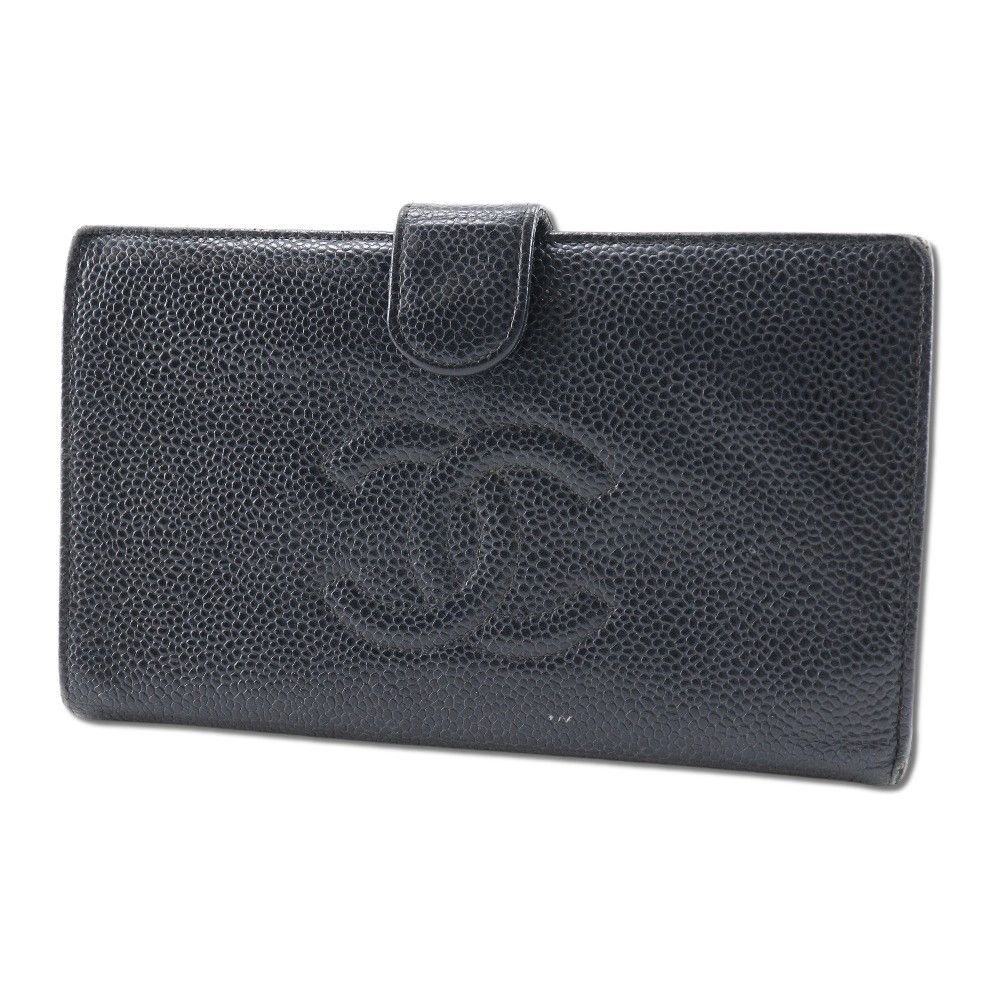 Chanel Chanel Chanel Long Wallet Caviar Wallet Leather Long Wallet DUTY FREE for USA Size ONE SIZE - 2 Thumbnail