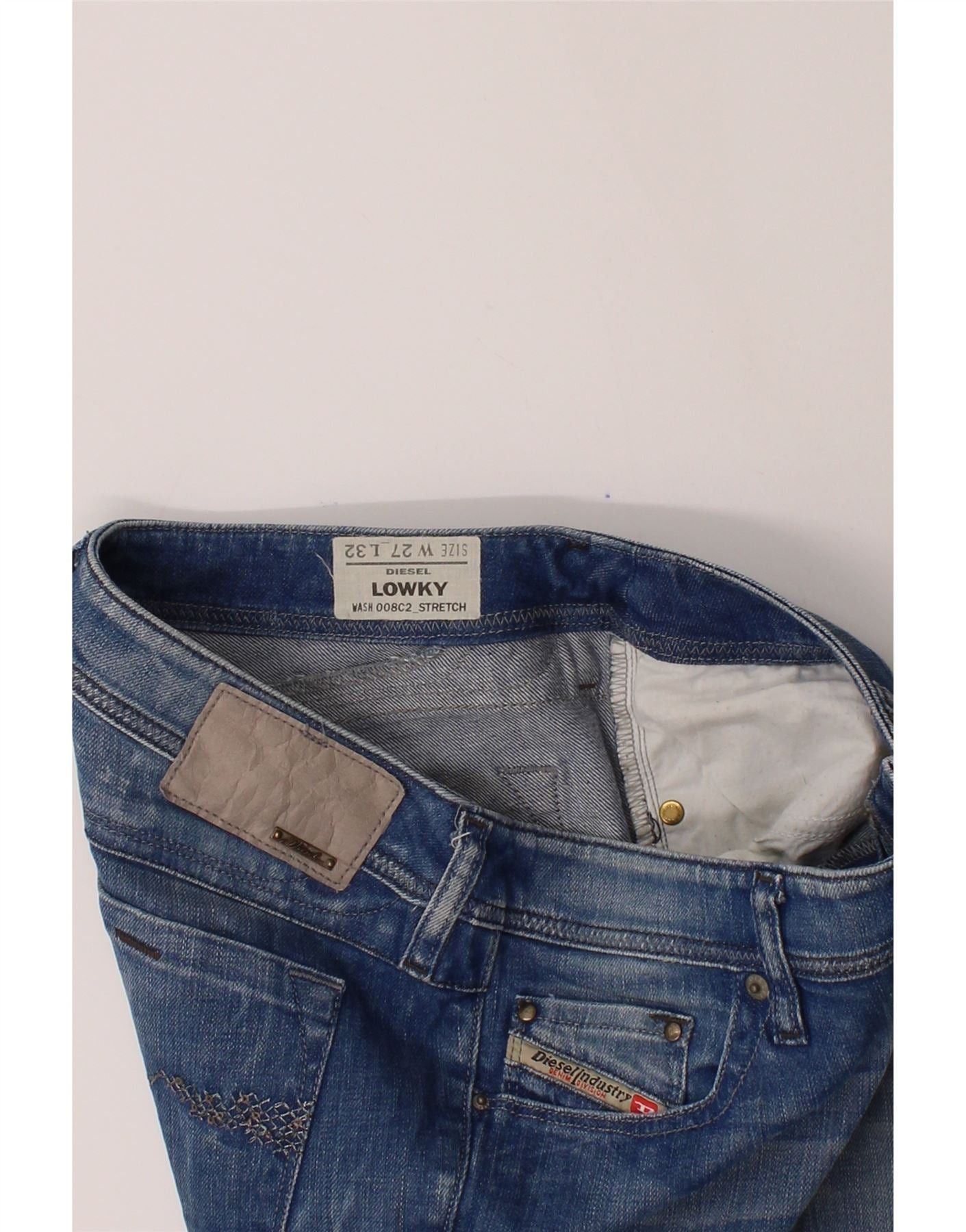 Diesel Womens Lowky Slim Jeans W27 L32 Blue Cotton Size 42" / US 20 - 3 Thumbnail