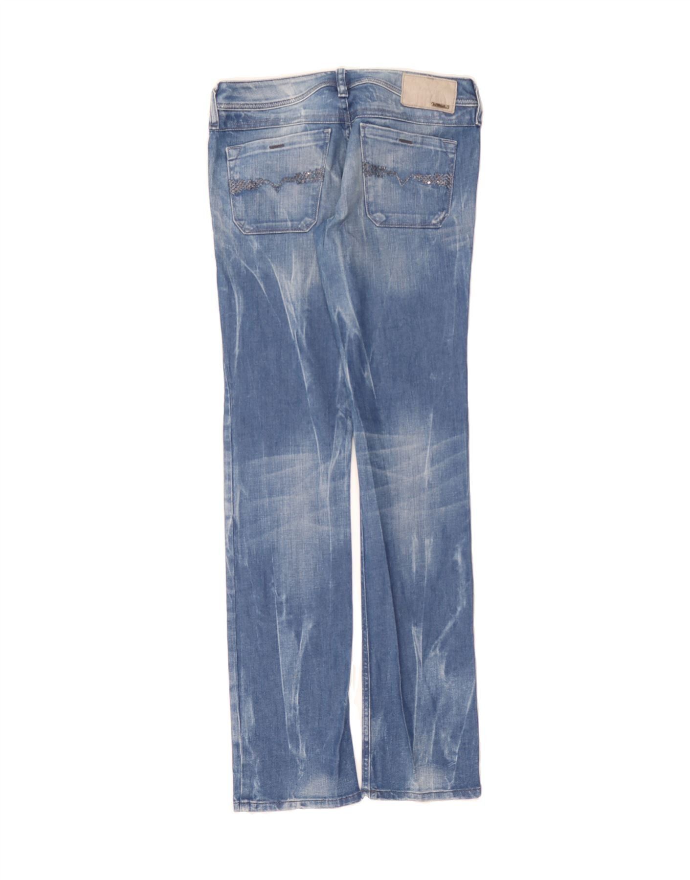 Diesel Womens Lowky Slim Jeans W27 L32 Blue Cotton Size 42" / US 20 - 2 Thumbnail
