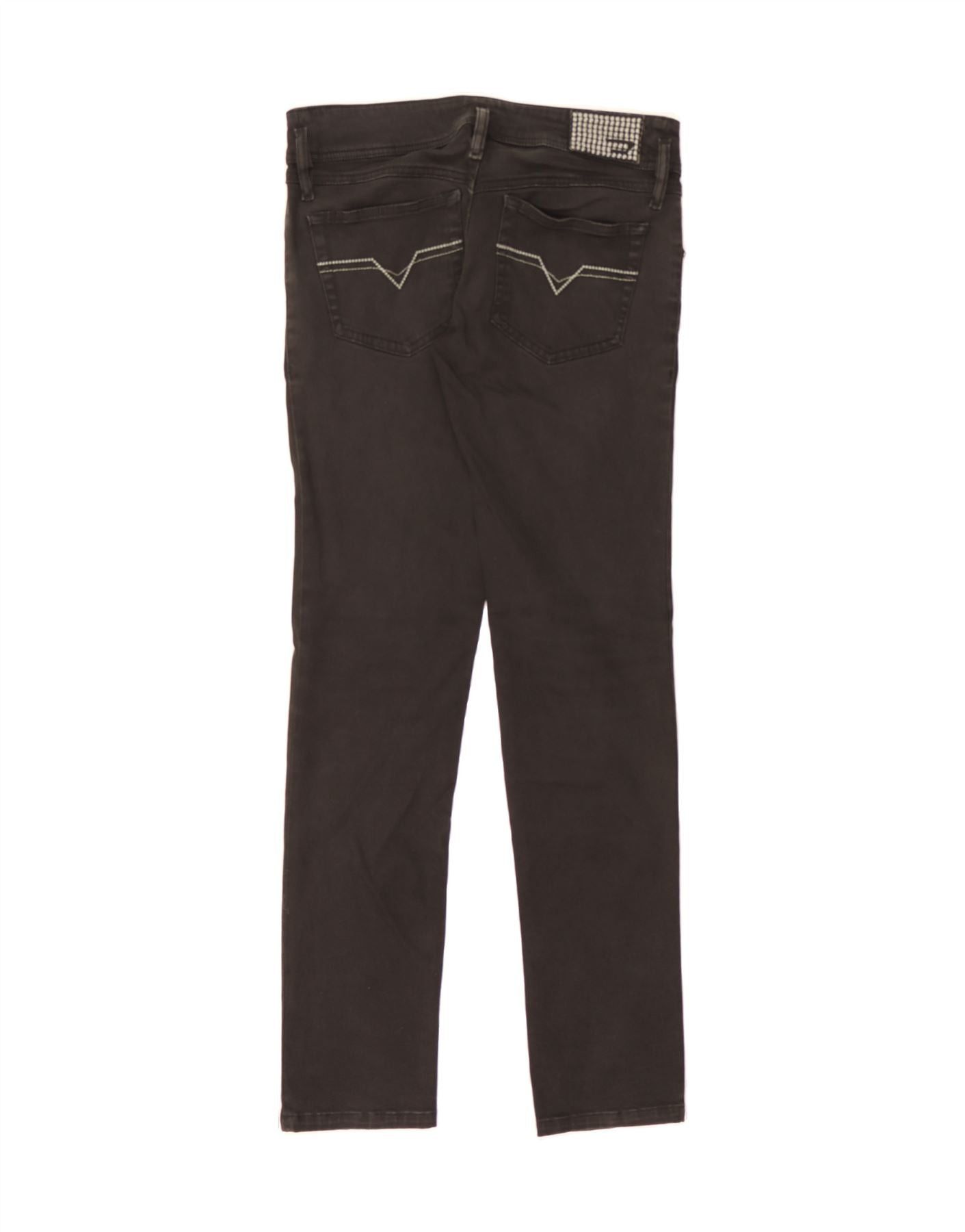 Diesel Womens Skinny Jeans W29 L32 Black Cotton Size 42" / US 20 - 2 Thumbnail