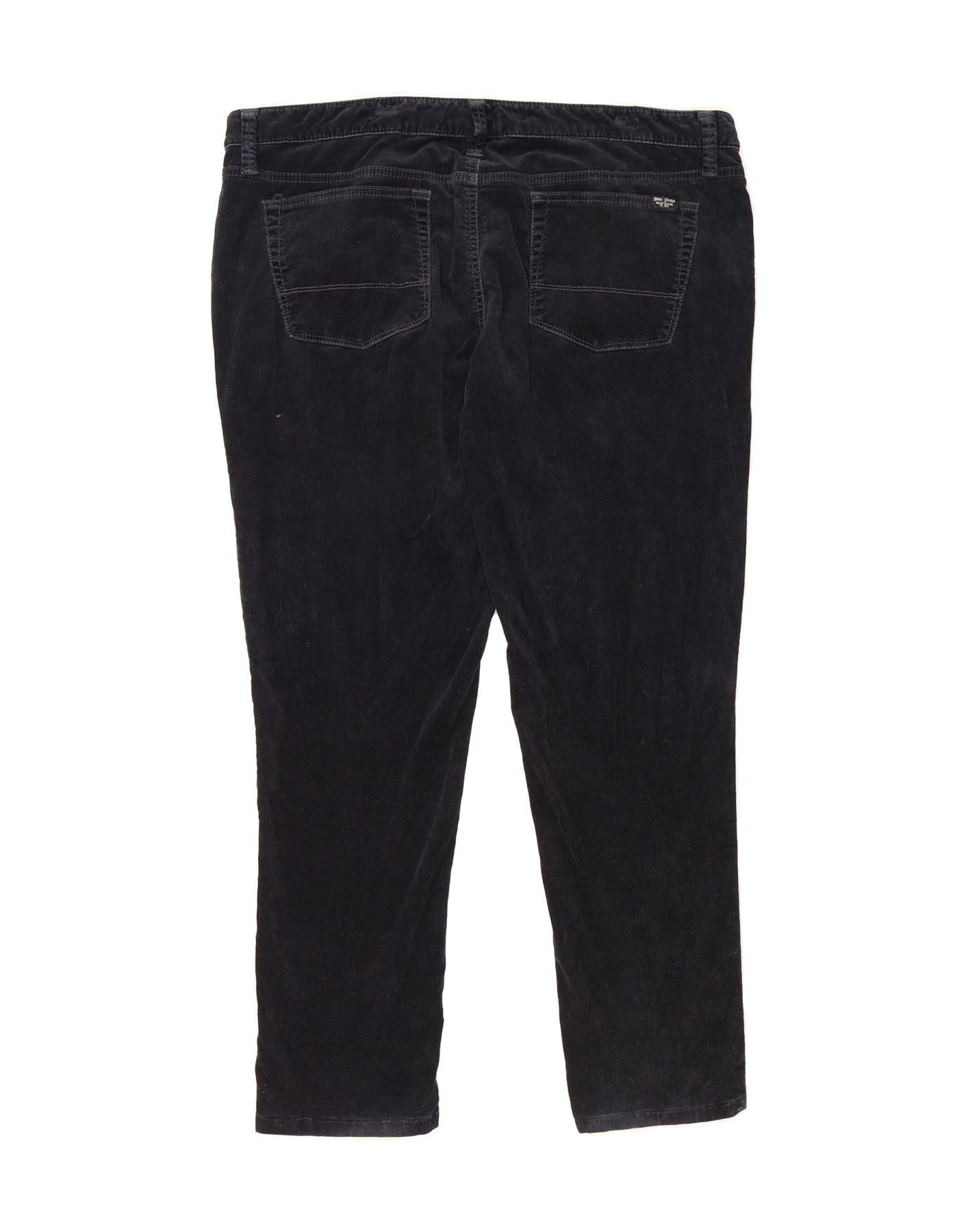 Polo Ralph Lauren Womens Slim Corduroy Trousers W32 L29 Navy Blue Cotton Size 24" / US 00 / IT 34 - 2 Thumbnail