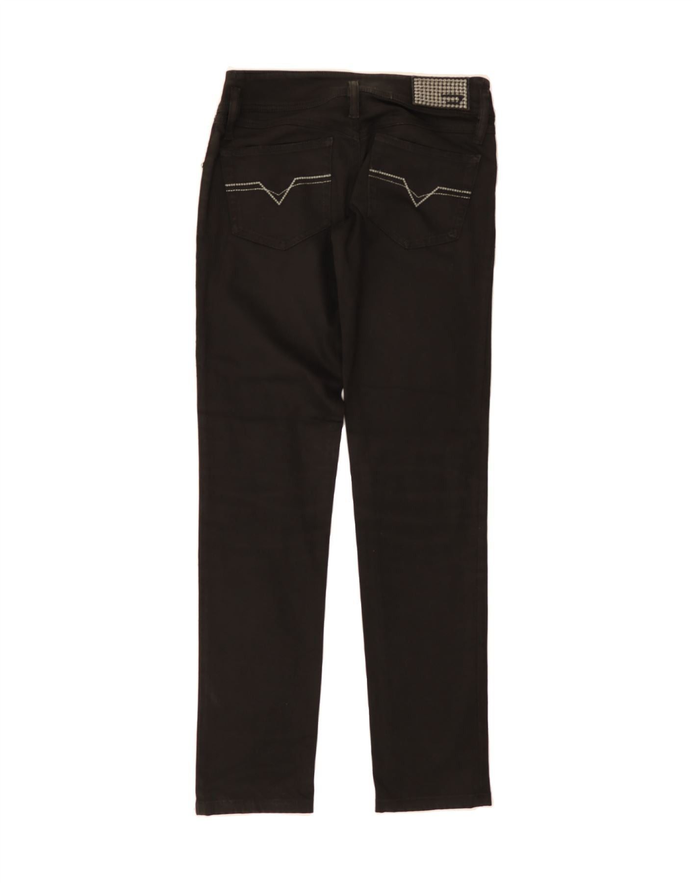 Diesel Womens Slim Jeans W28 L31 Black Cotton Size 42" / US 20 - 2 Thumbnail
