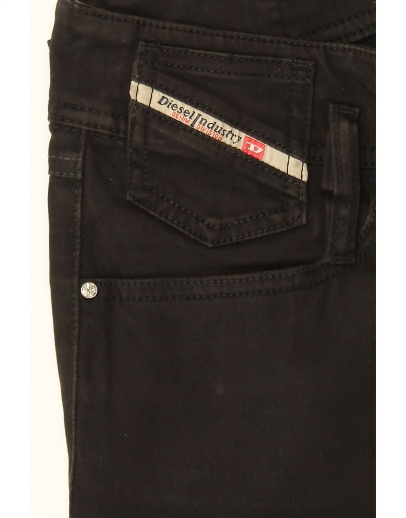 Diesel Womens Slim Jeans W28 L31 Black Cotton Size 42" / US 20 - 5 Thumbnail