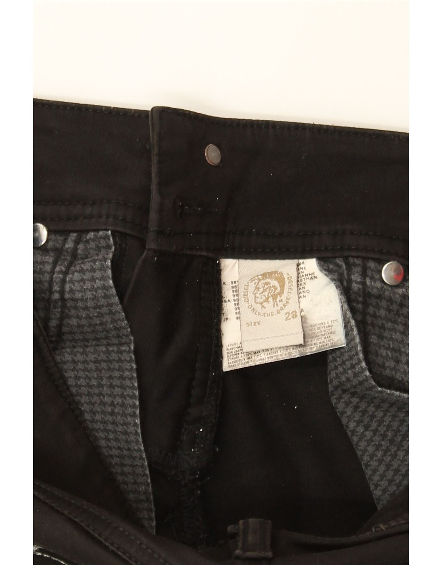 Diesel Womens Slim Jeans W28 L31 Black Cotton Size 42" / US 20 - 4 Thumbnail