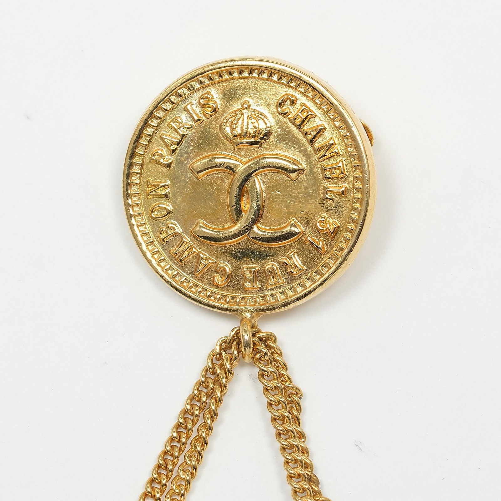 Chanel Chanel Chanel Matelasse Coco Mark Brooch Metal Brooch DUTY FREE for USA Size ONE SIZE - 6 Thumbnail
