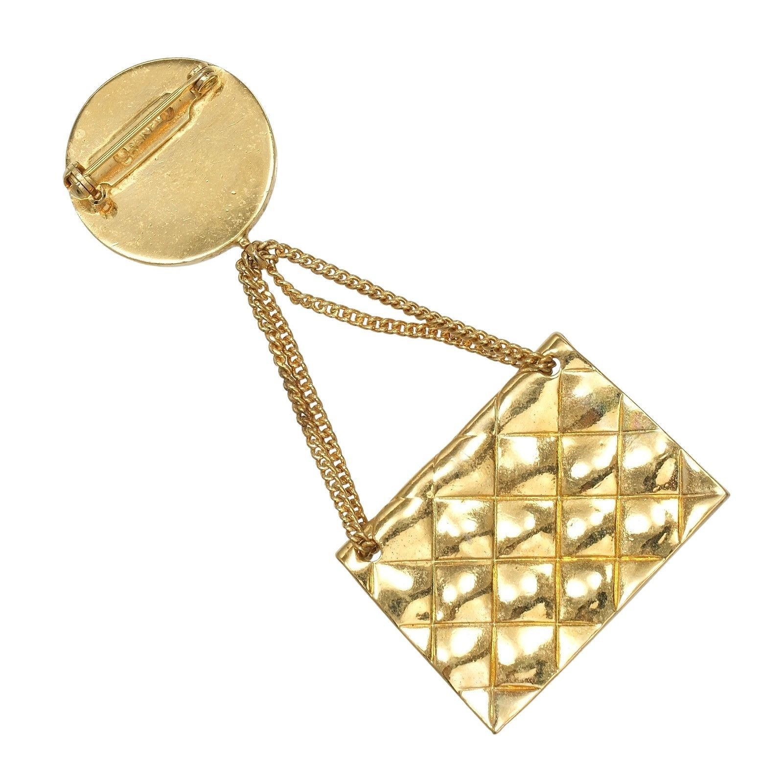 Chanel Chanel Chanel Matelasse Coco Mark Brooch Metal Brooch DUTY FREE for USA Size ONE SIZE - 2 Thumbnail