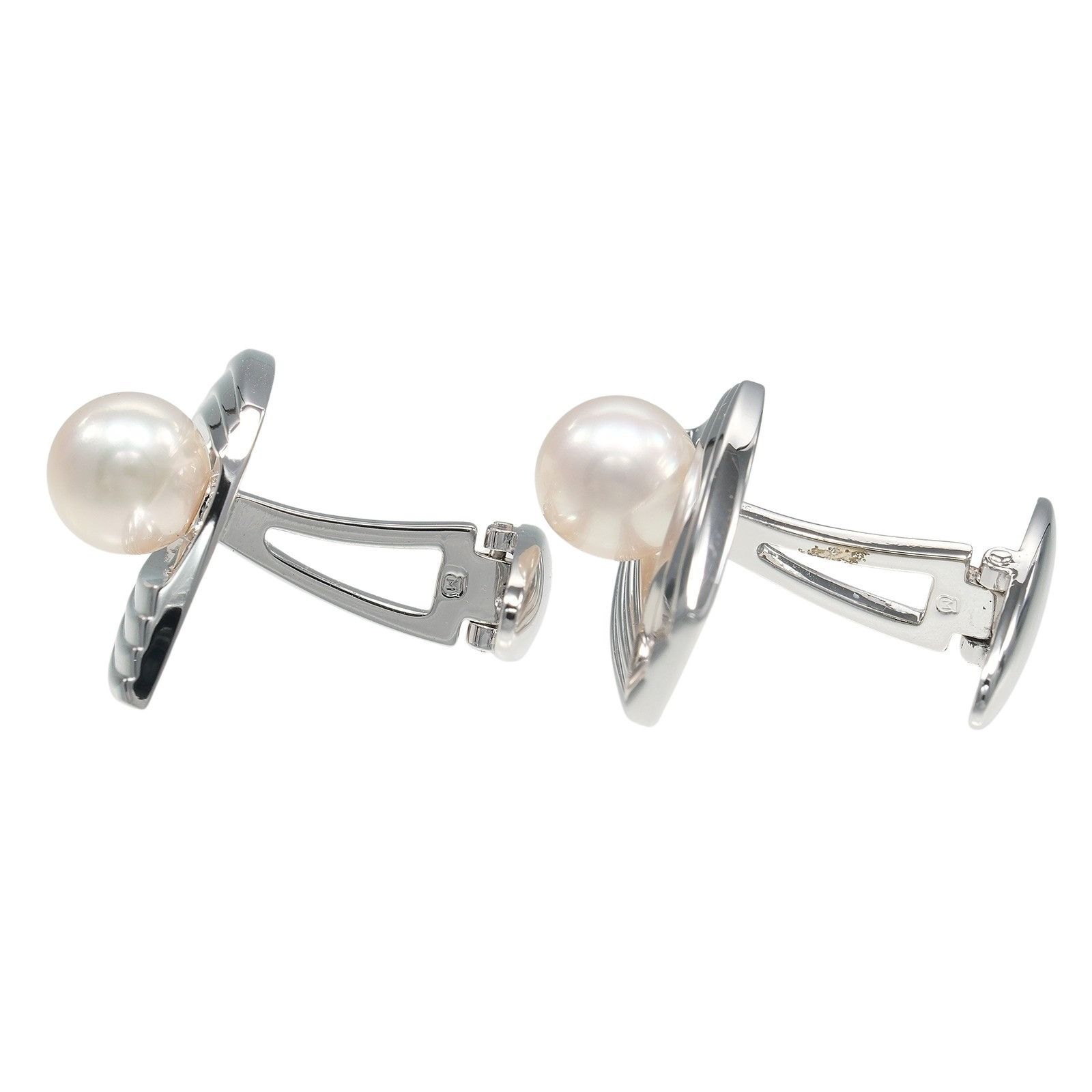 Mikimoto Mikimoto MIKIMOTO Pearl Silver Cufflinks Metal Cufflinks DUTY FREE for USA Size ONE SIZE - 4 Thumbnail