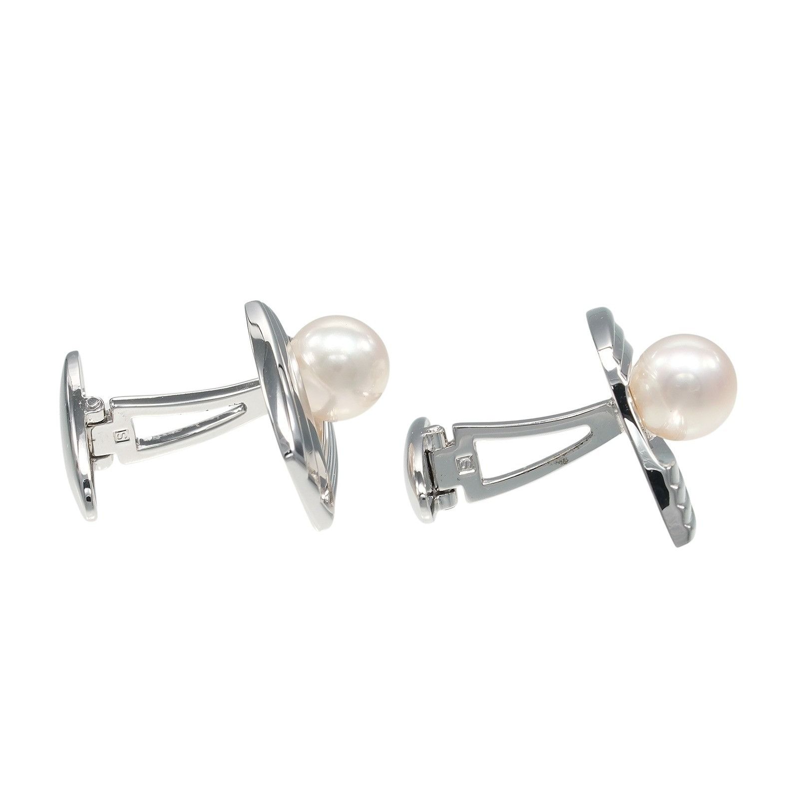 Mikimoto Mikimoto MIKIMOTO Pearl Silver Cufflinks Metal Cufflinks DUTY FREE for USA Size ONE SIZE - 5 Thumbnail