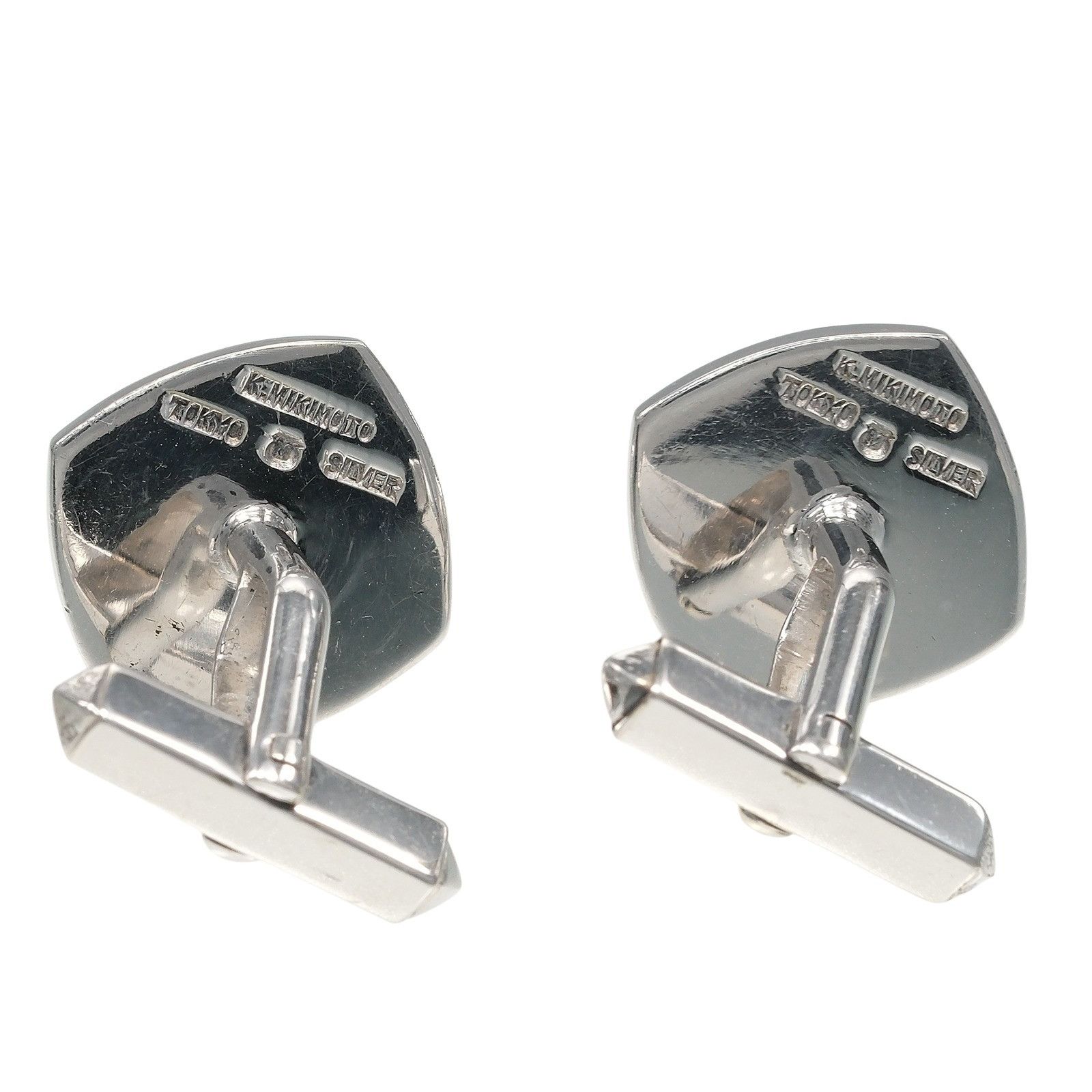 Mikimoto Mikimoto Mikimoto Silver Pearl Shell Cufflinks Metal Cufflinks DUTY FREE for USA Size ONE SIZE - 3 Thumbnail