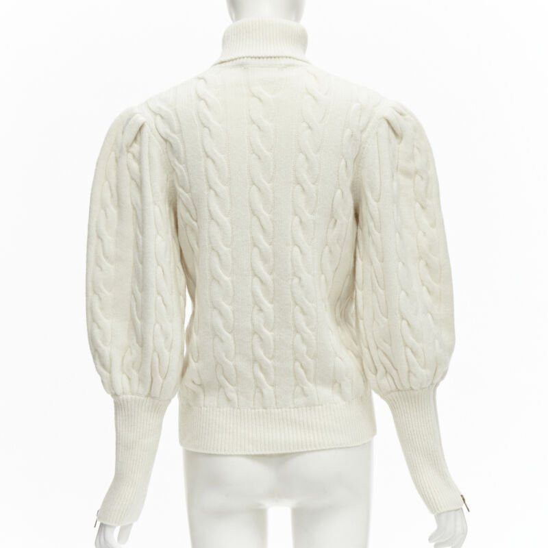 Gucci rare GUCCI THE NORTH FACE wool floral logo embroidery cable knit turtleneck XS Size S / US 4 / IT 40 - 5 Thumbnail