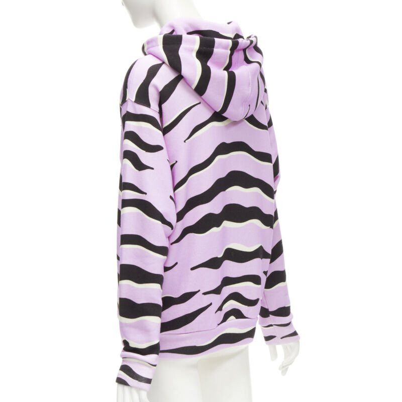 Gucci GUCCI TIGER 2022 purple cotton embroidery patch logo striped hoodie XXS Size XS / US 0-2 / IT 36-38 - 6 Thumbnail