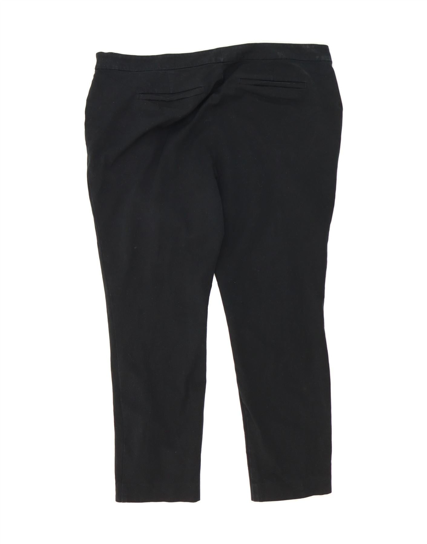 Ralph Lauren Womens Slim Chino Trousers US 16 2XL W38 L25 Black Cotton Size 34" / US 12 / IT 48 - 2 Thumbnail