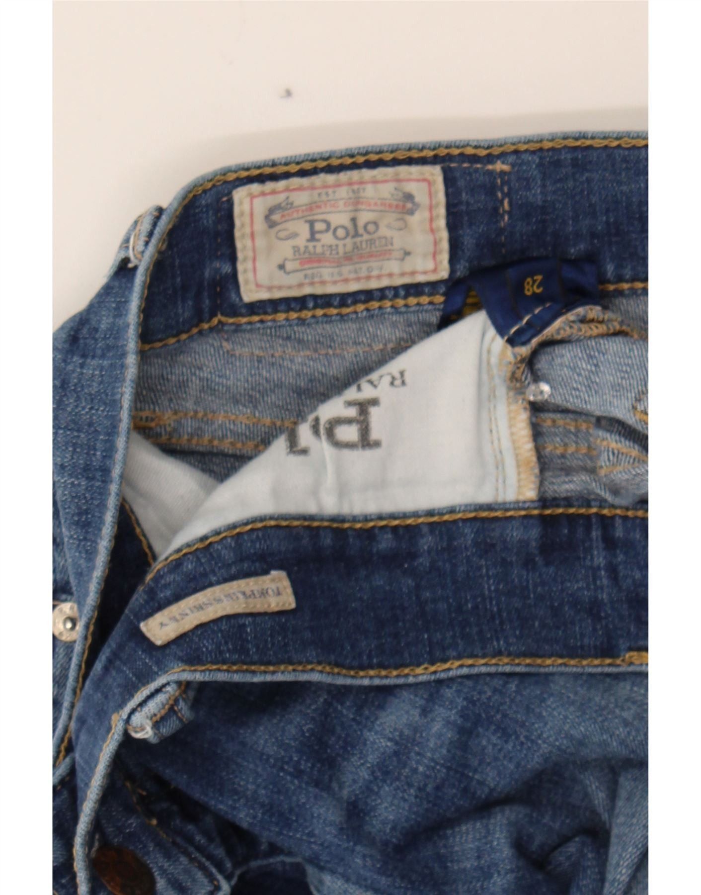 Polo Ralph Lauren Womens Skinny Jeans W28 L30 Blue Cotton Size 42" / US 20 - 3 Thumbnail