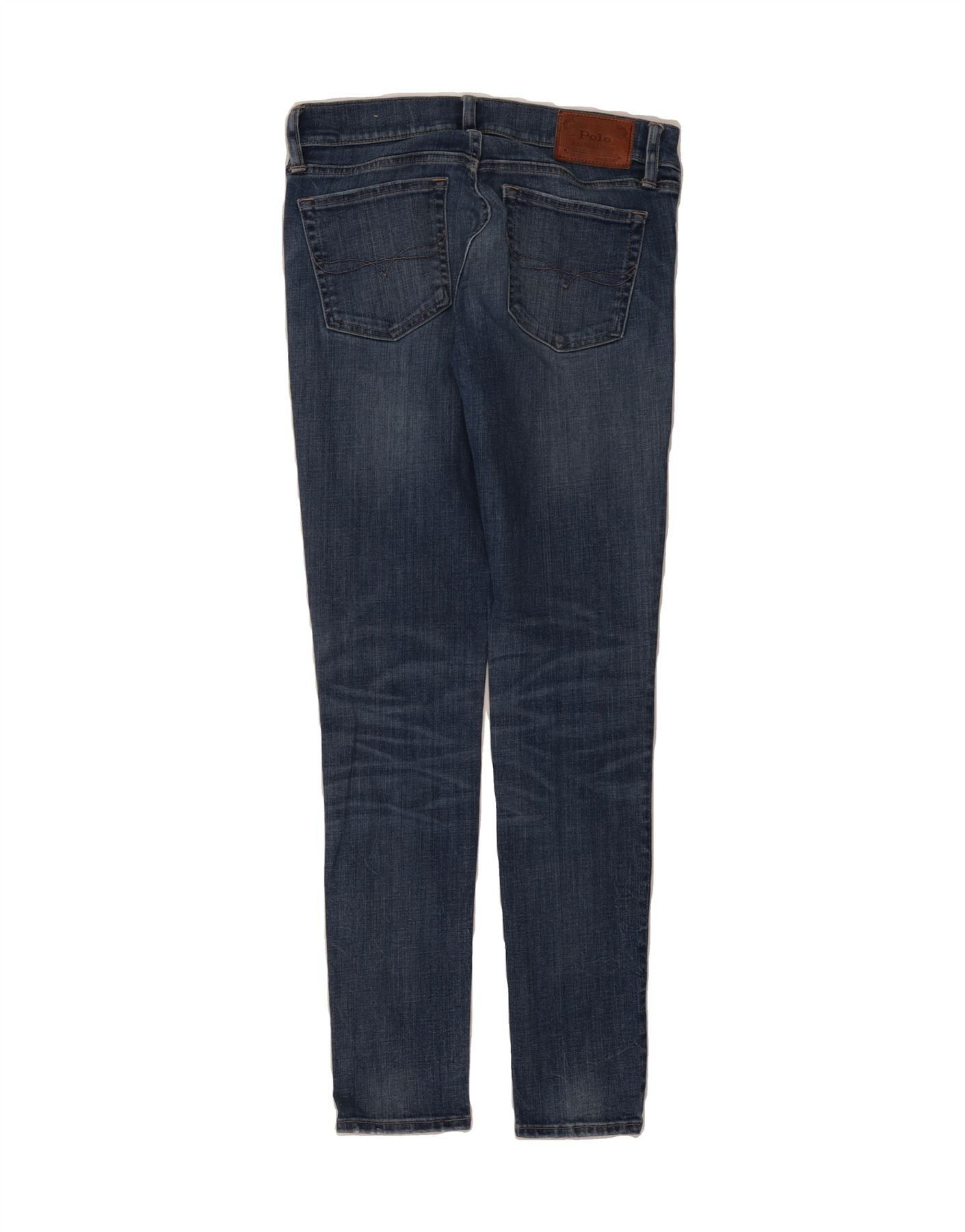 Polo Ralph Lauren Womens Skinny Jeans W28 L30 Blue Cotton Size 42" / US 20 - 2 Thumbnail