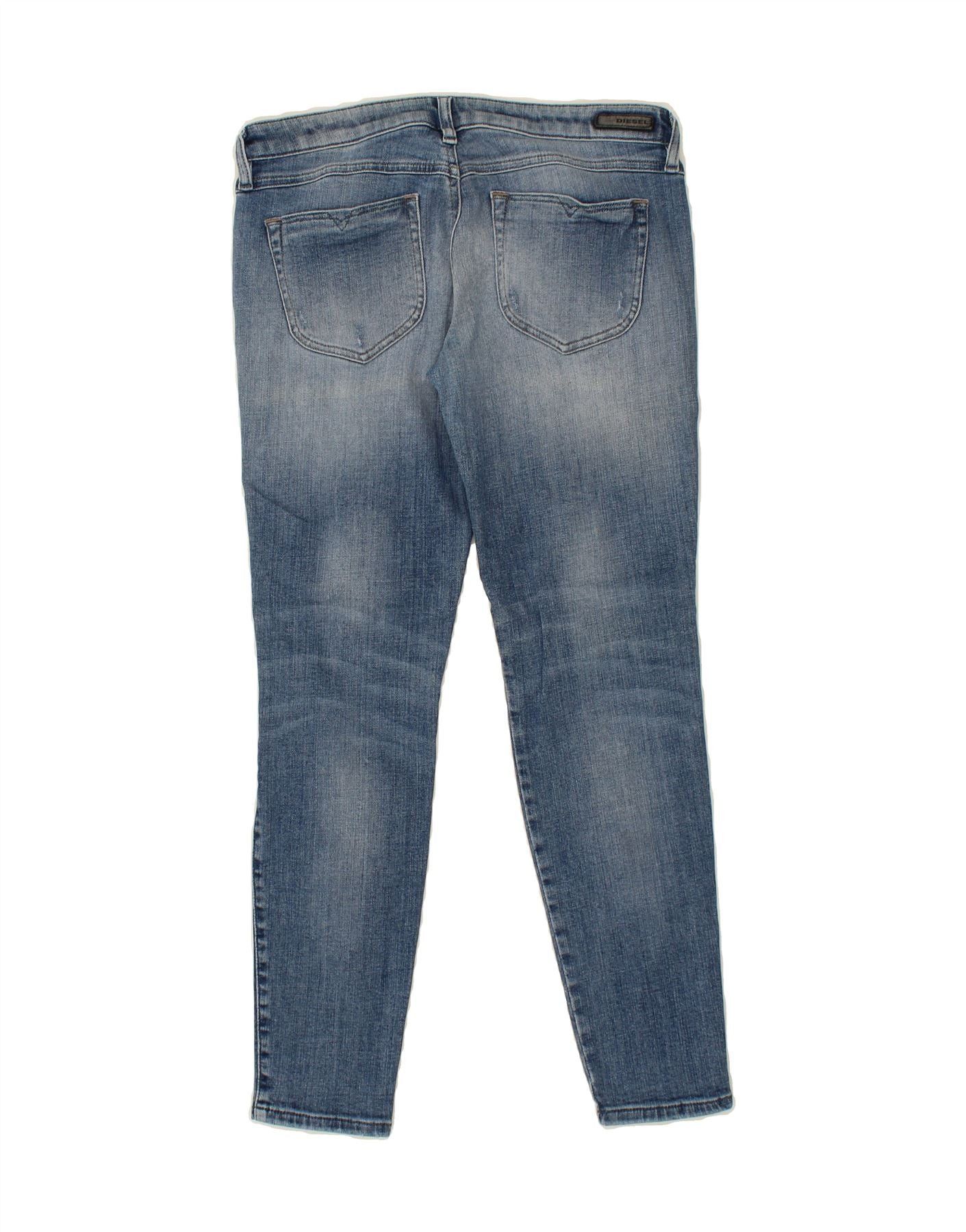 Diesel Womens Skinny Jeans W30 L30 Blue Cotton Size 42" / US 20 - 2 Thumbnail