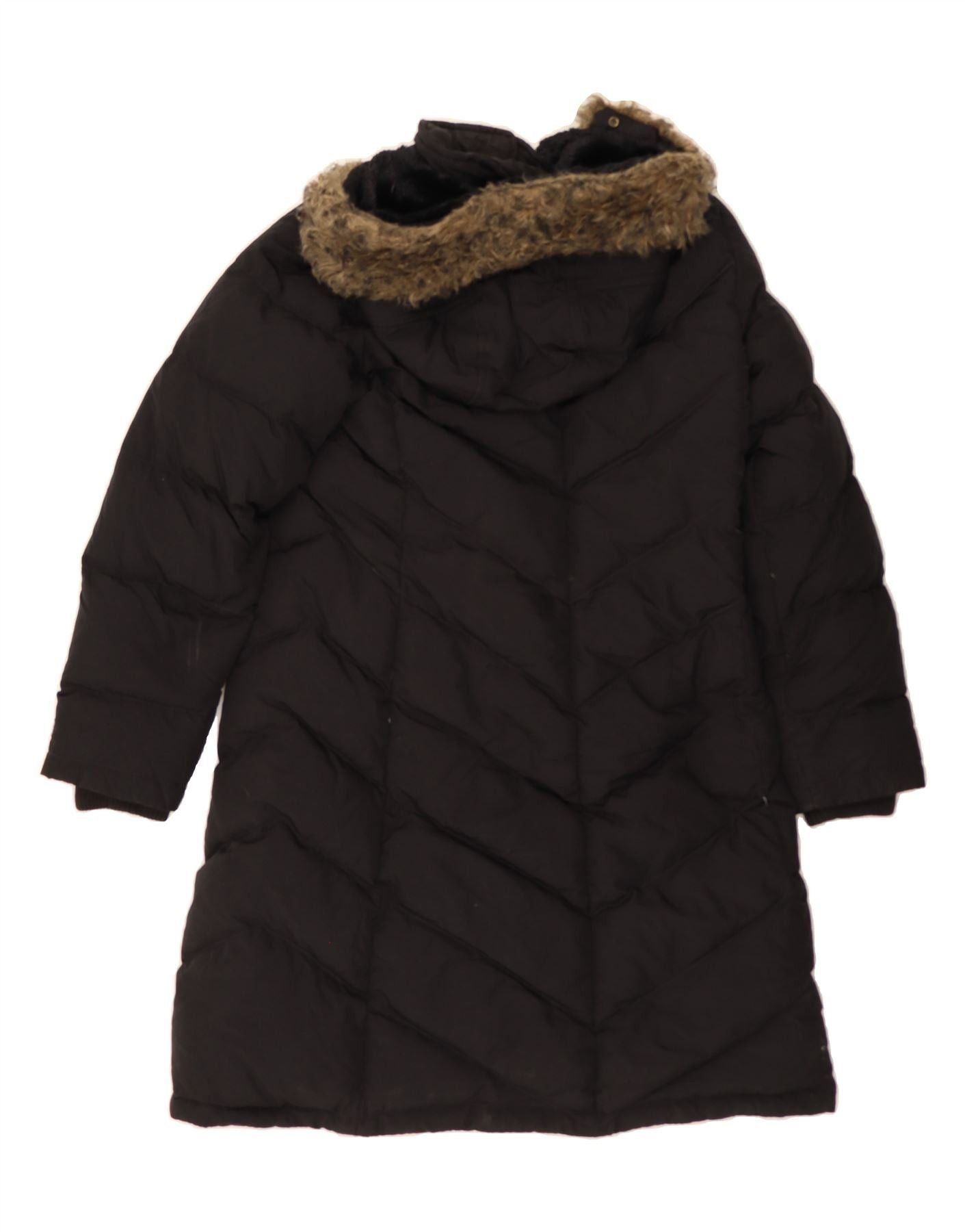 Polo Ralph Lauren Womens Hooded Padded Coat UK 14 Medium Black Nylon Size M / US 6-8 / IT 42-44 - 2 Thumbnail
