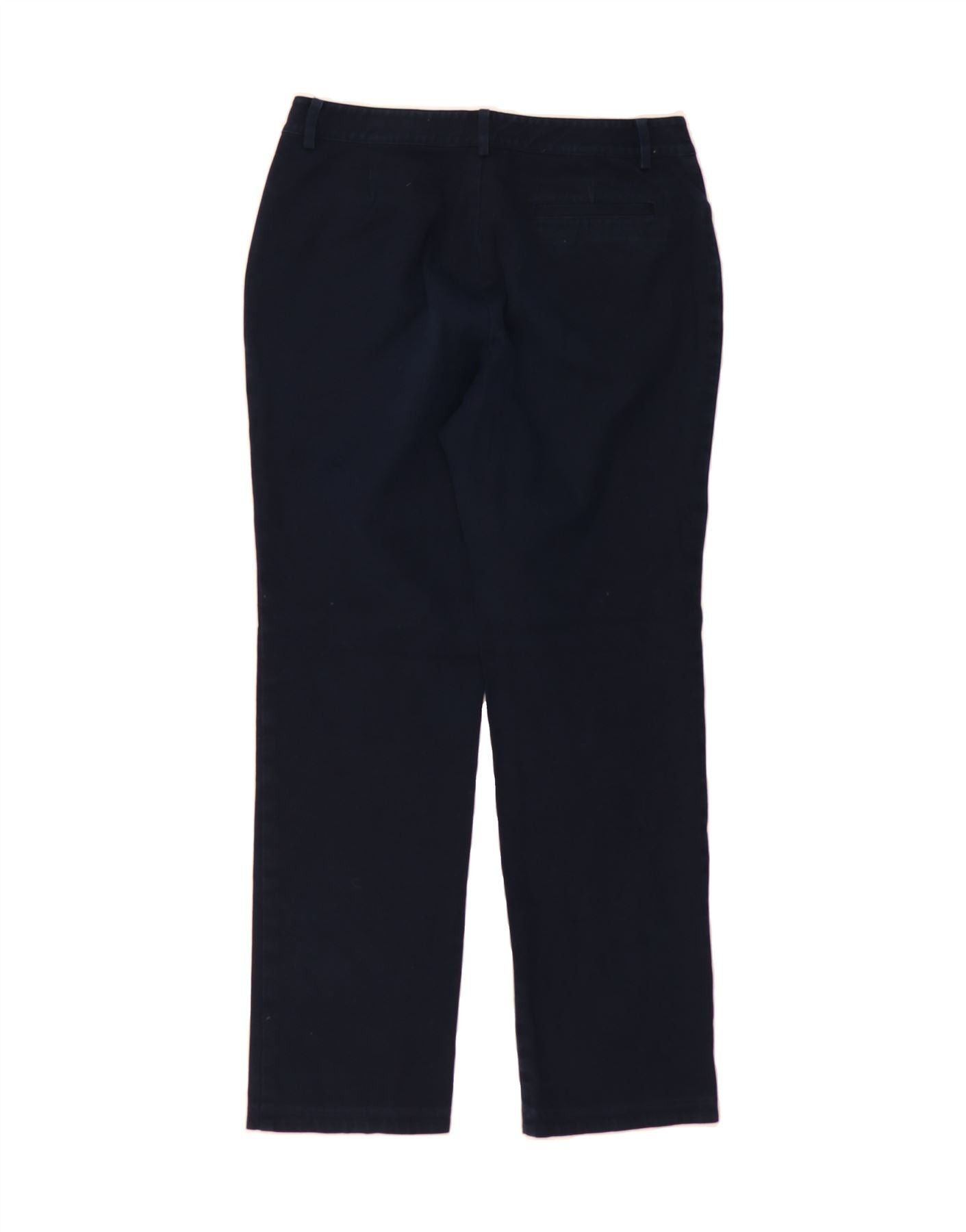 Ralph Lauren Womens Straight Casual Trousers US 8 Medium W30 L30 Navy Blu Size 27" / US 4 / IT 40 - 2 Thumbnail
