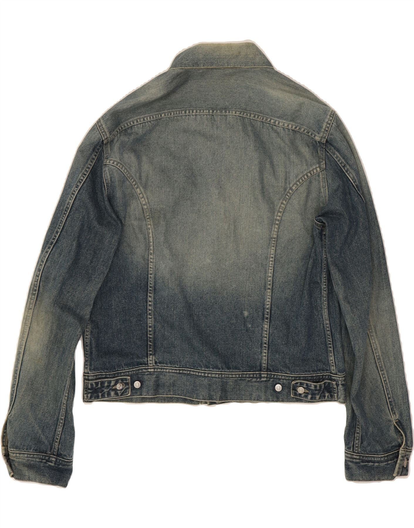 Diesel Womens Denim Jacket UK 18 XL Blue Cotton Size XL / US 12-14 / IT 48-50 - 2 Thumbnail