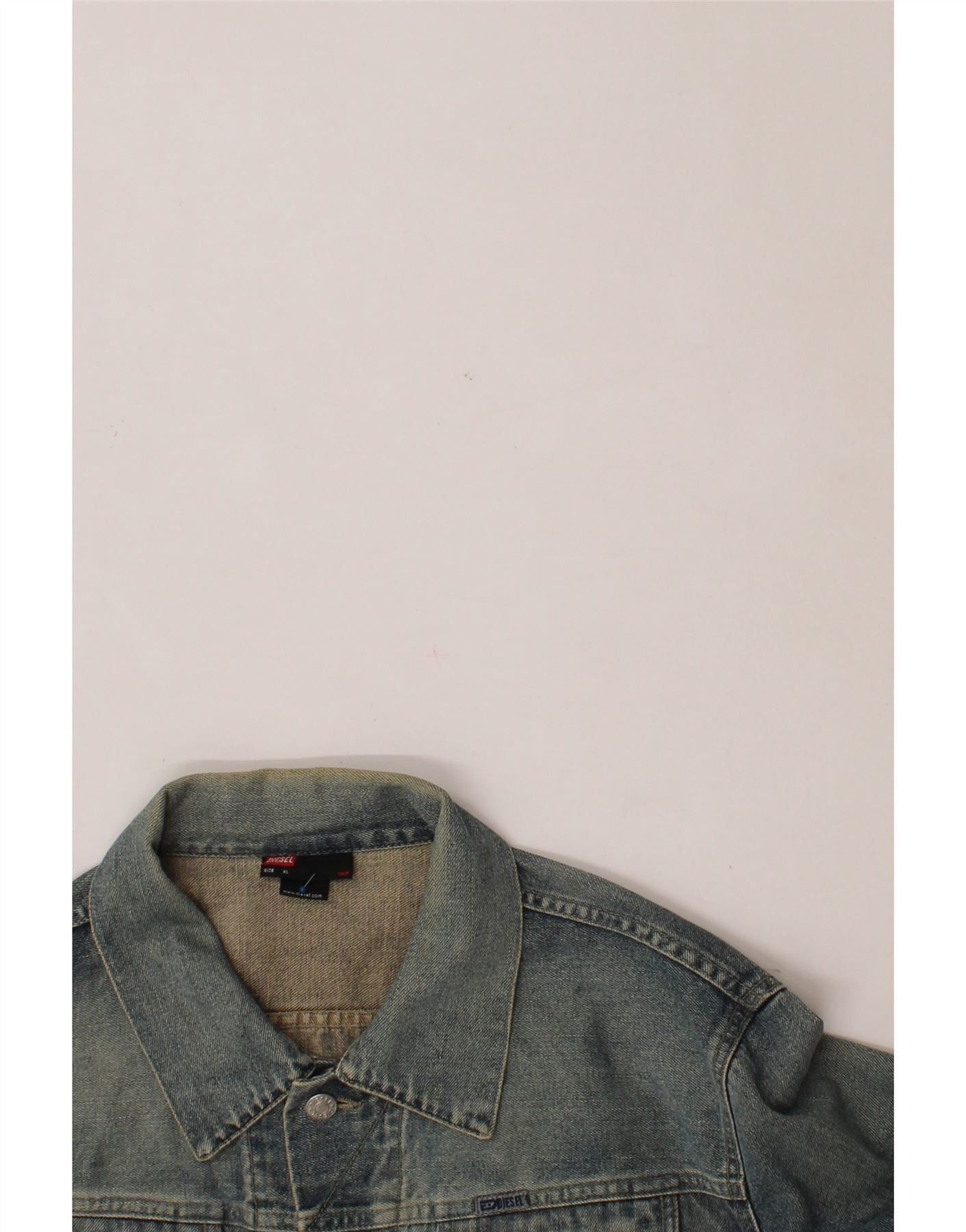 Diesel Womens Denim Jacket UK 18 XL Blue Cotton Size XL / US 12-14 / IT 48-50 - 3 Thumbnail