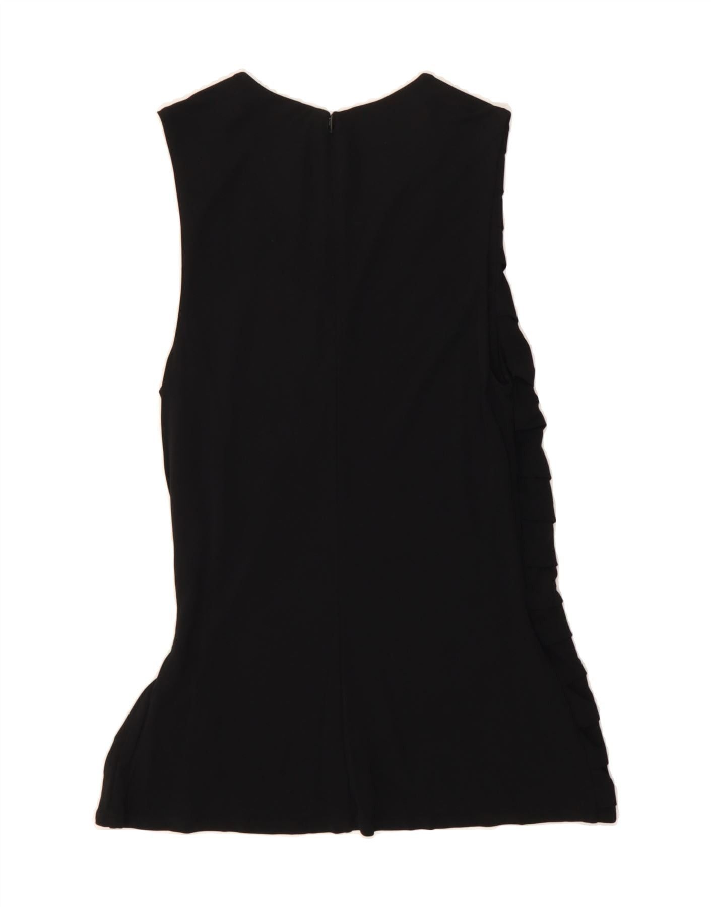 Ralph Lauren Womens Sleeveless Tunic Top UK 12 Medium Black Viscose Size M / US 6-8 / IT 42-44 - 2 Thumbnail