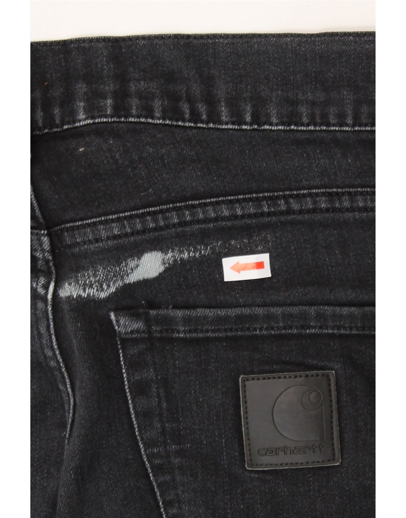 Carhartt Womens Skinny Jeans W30 L32 Black Cotton Size 42" / US 20 - 3 Thumbnail