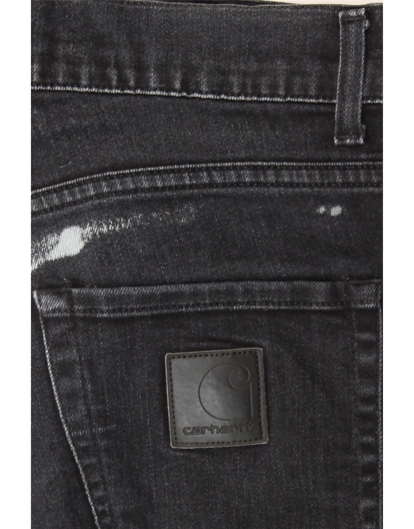 Carhartt Womens Skinny Jeans W30 L32 Black Cotton Size 42" / US 20 - 6 Thumbnail