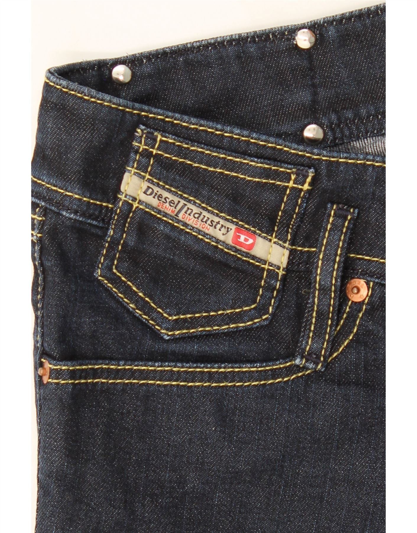Diesel Womens Matic Slim Jeans W27 L30 Navy Blue Cotton Size 42" / US 20 - 4 Thumbnail