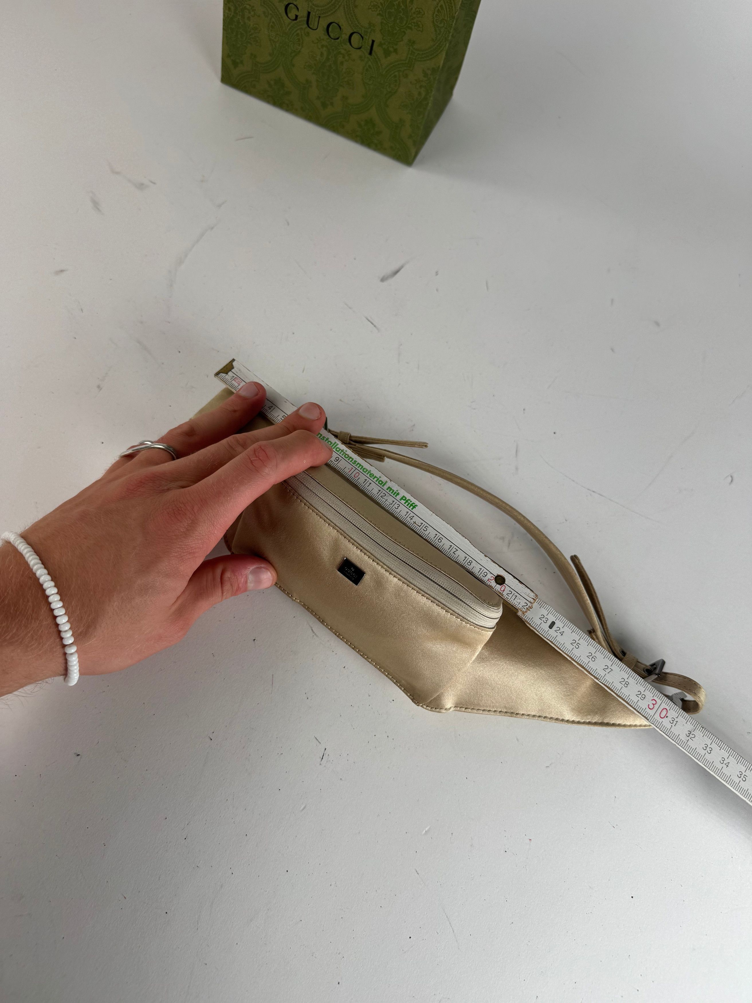 Gucci Vintage Satin Waist Bag Golden Size ONE SIZE - 8 Thumbnail