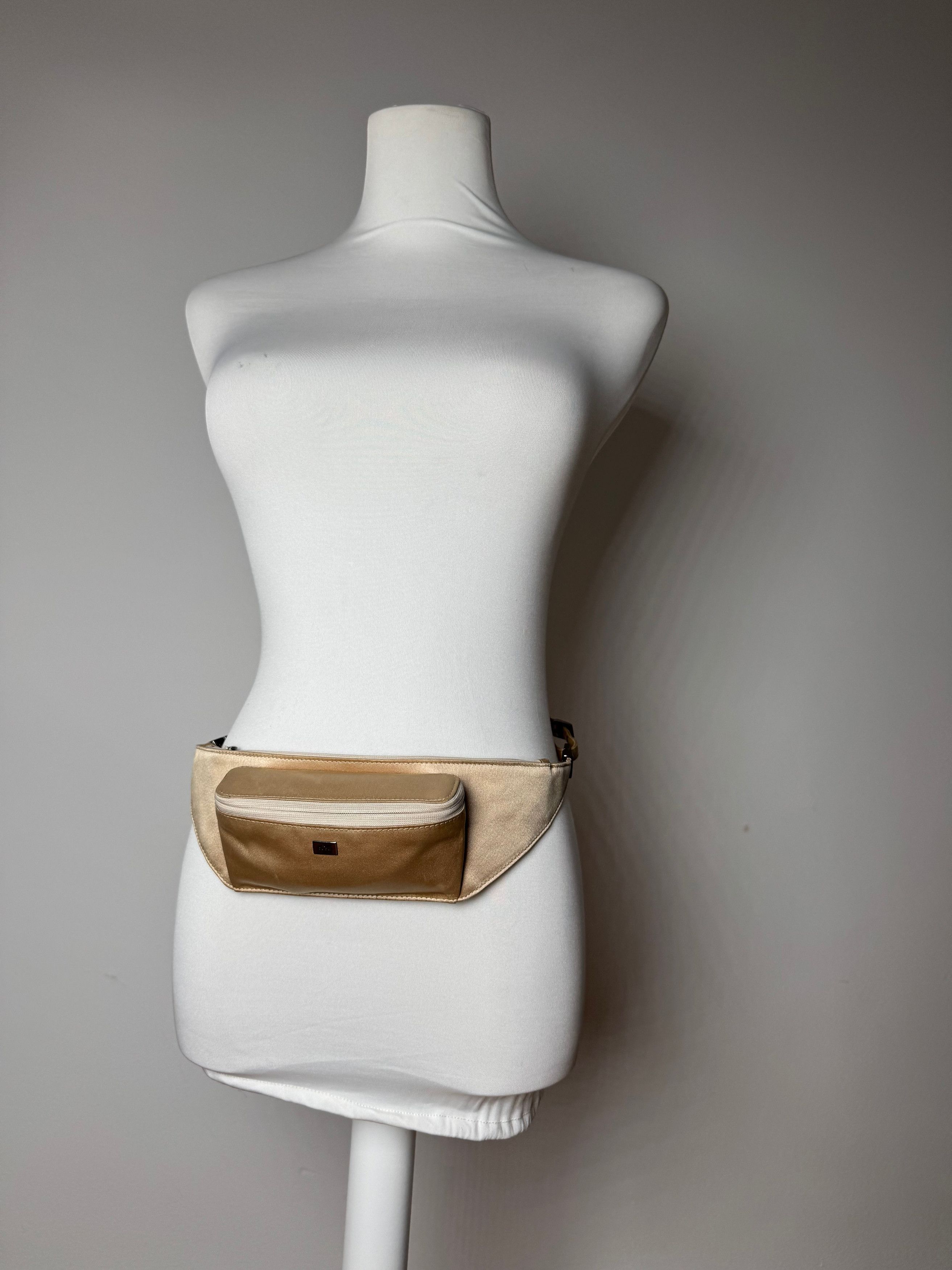 Gucci Vintage Satin Waist Bag Golden Size ONE SIZE - 3 Thumbnail