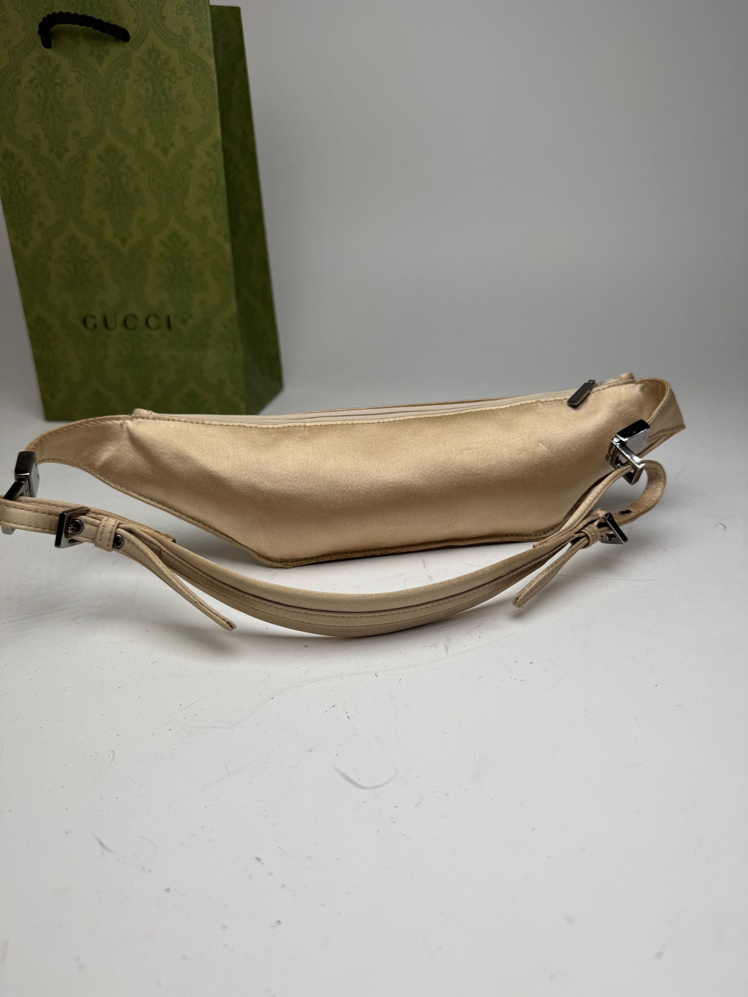 Gucci Vintage Satin Waist Bag Golden Size ONE SIZE - 2 Thumbnail