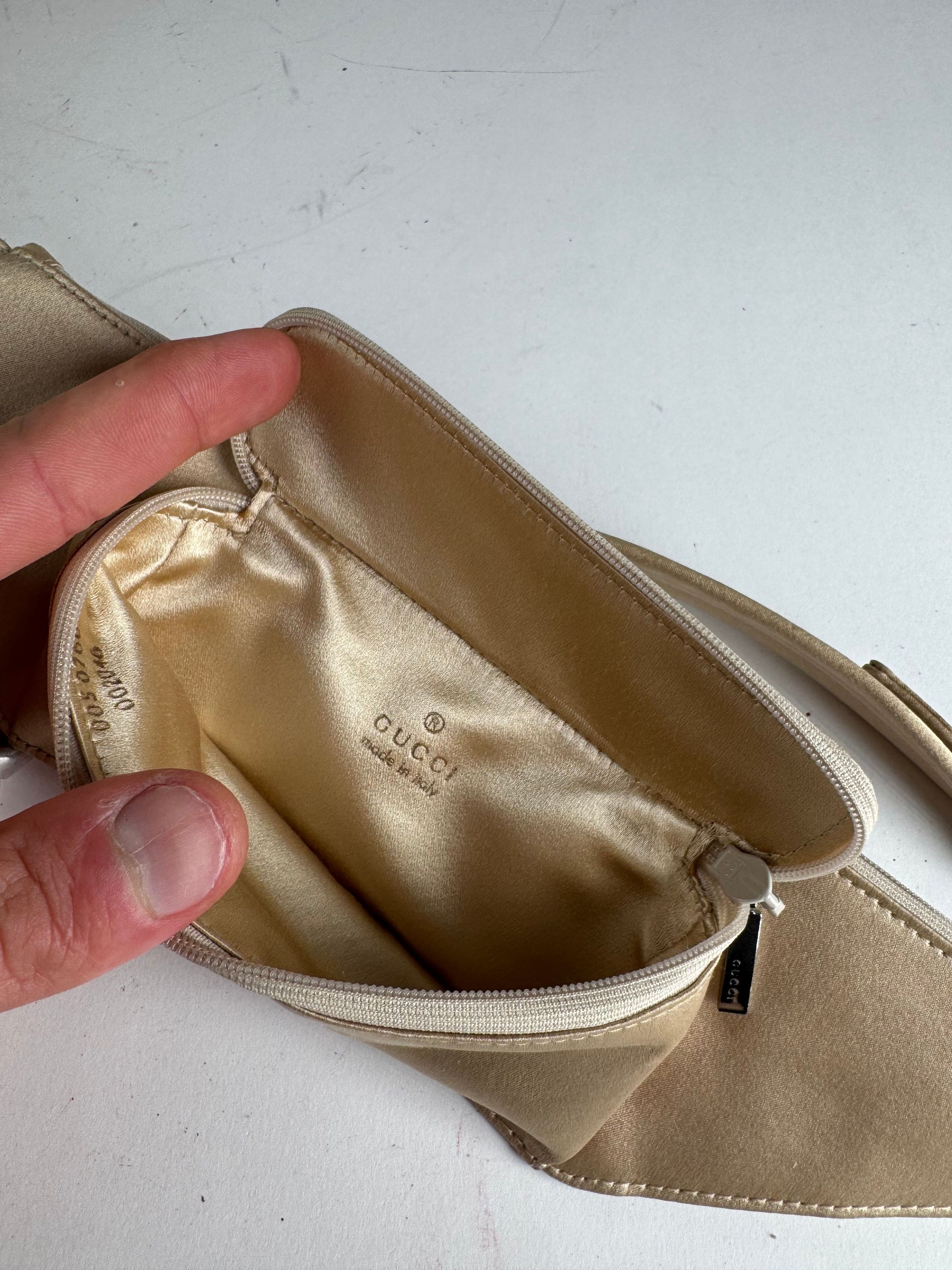 Gucci Vintage Satin Waist Bag Golden Size ONE SIZE - 4 Thumbnail