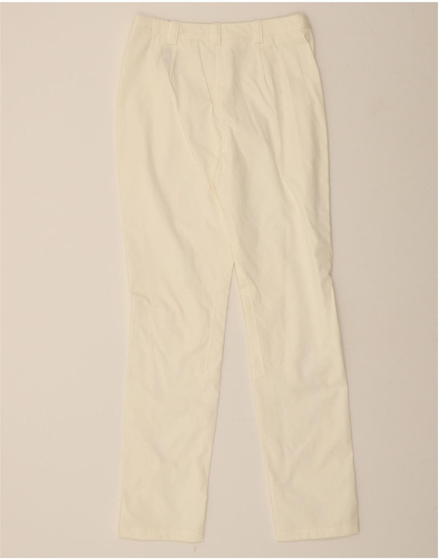 Ralph Lauren Womens Straight Casual Trousers US 8 Medium W26 L30 White Size 27" / US 4 / IT 40 - 2 Thumbnail