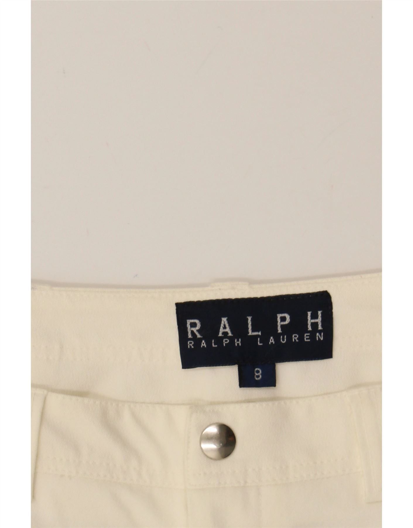 Ralph Lauren Womens Straight Casual Trousers US 8 Medium W26 L30 White Size 27" / US 4 / IT 40 - 3 Thumbnail