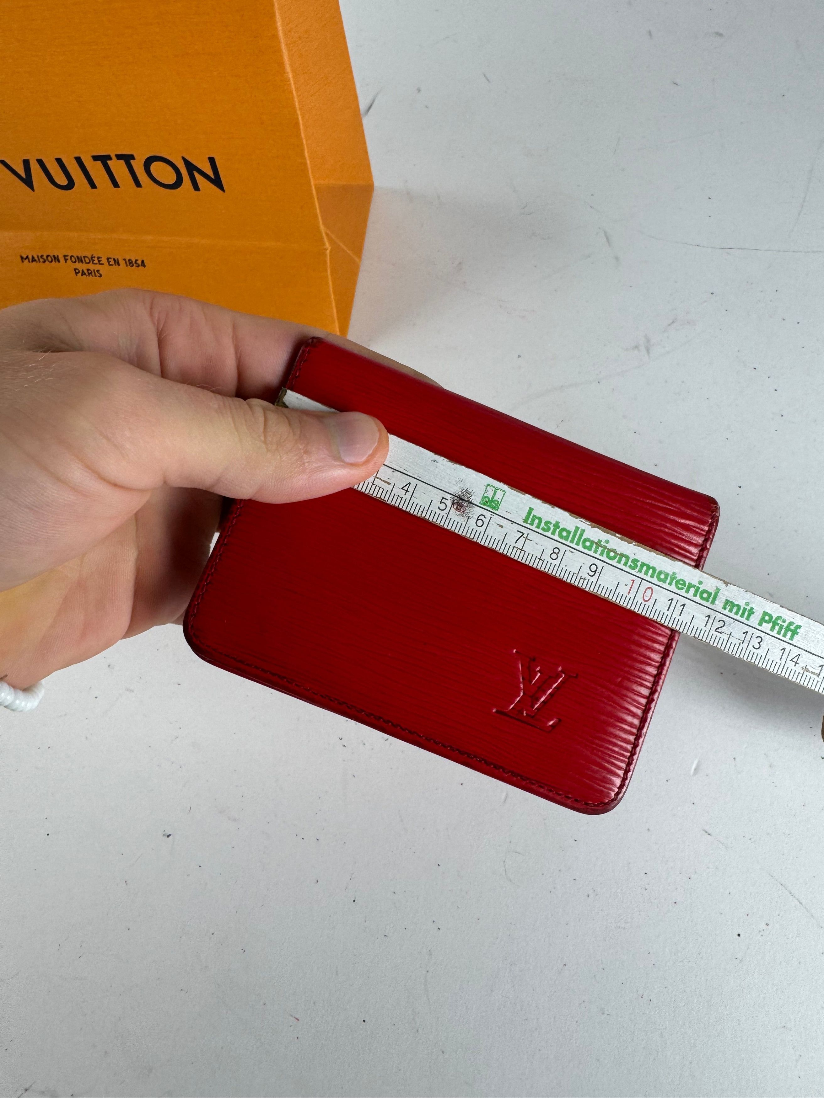 Louis Vuitton Vintage EPI leather Card Holder red Size ONE SIZE - 10 Thumbnail