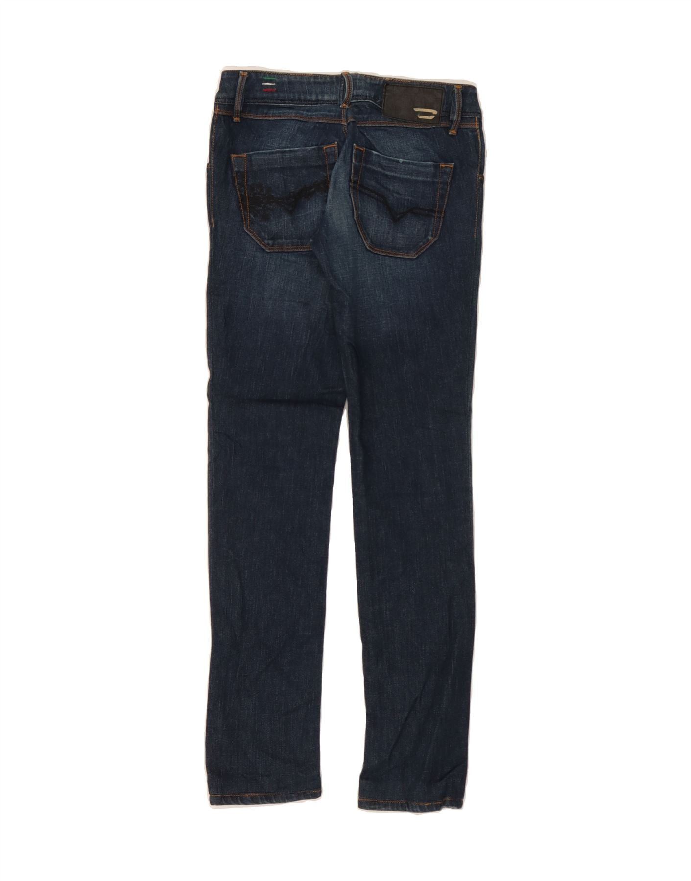 Diesel Womens Nevy Straight Jeans W24 L32 Blue Cotton Size 42" / US 20 - 2 Thumbnail