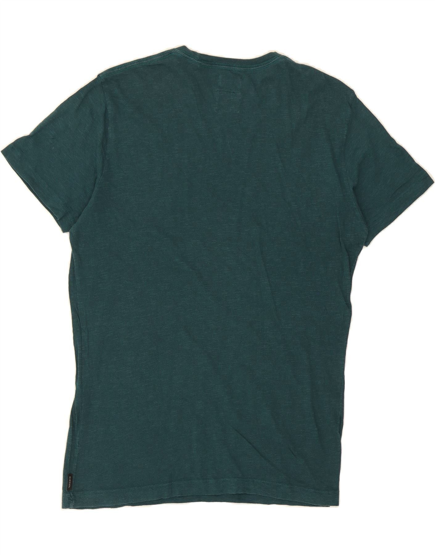 Diesel Mens T-Shirt Top Large Green Flecked Size US L / EU 52-54 / 3 - 2 Thumbnail