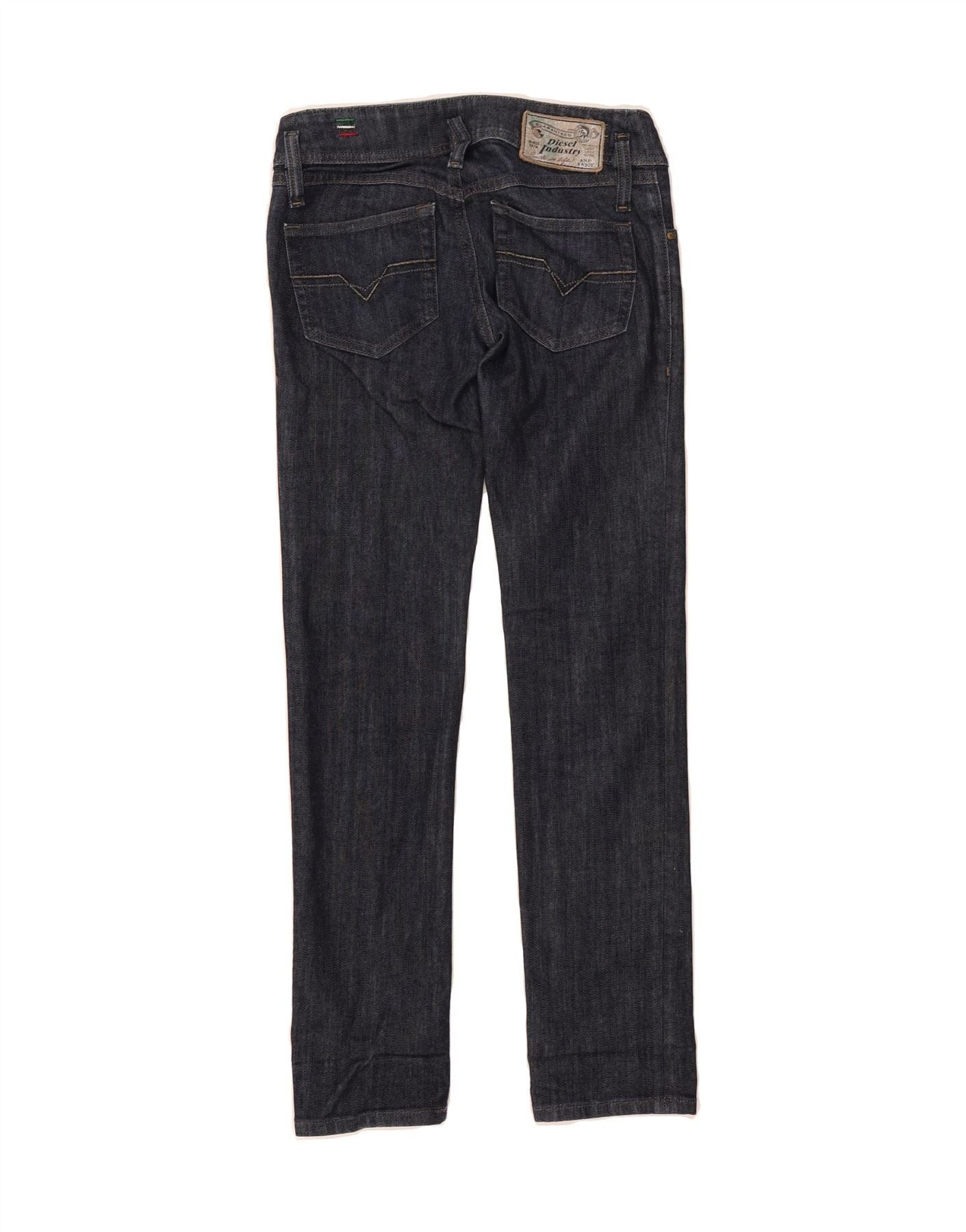 Diesel Womens Matic Slim Jeans W24 L30 Navy Blue Cotton Size 42" / US 20 - 2 Thumbnail