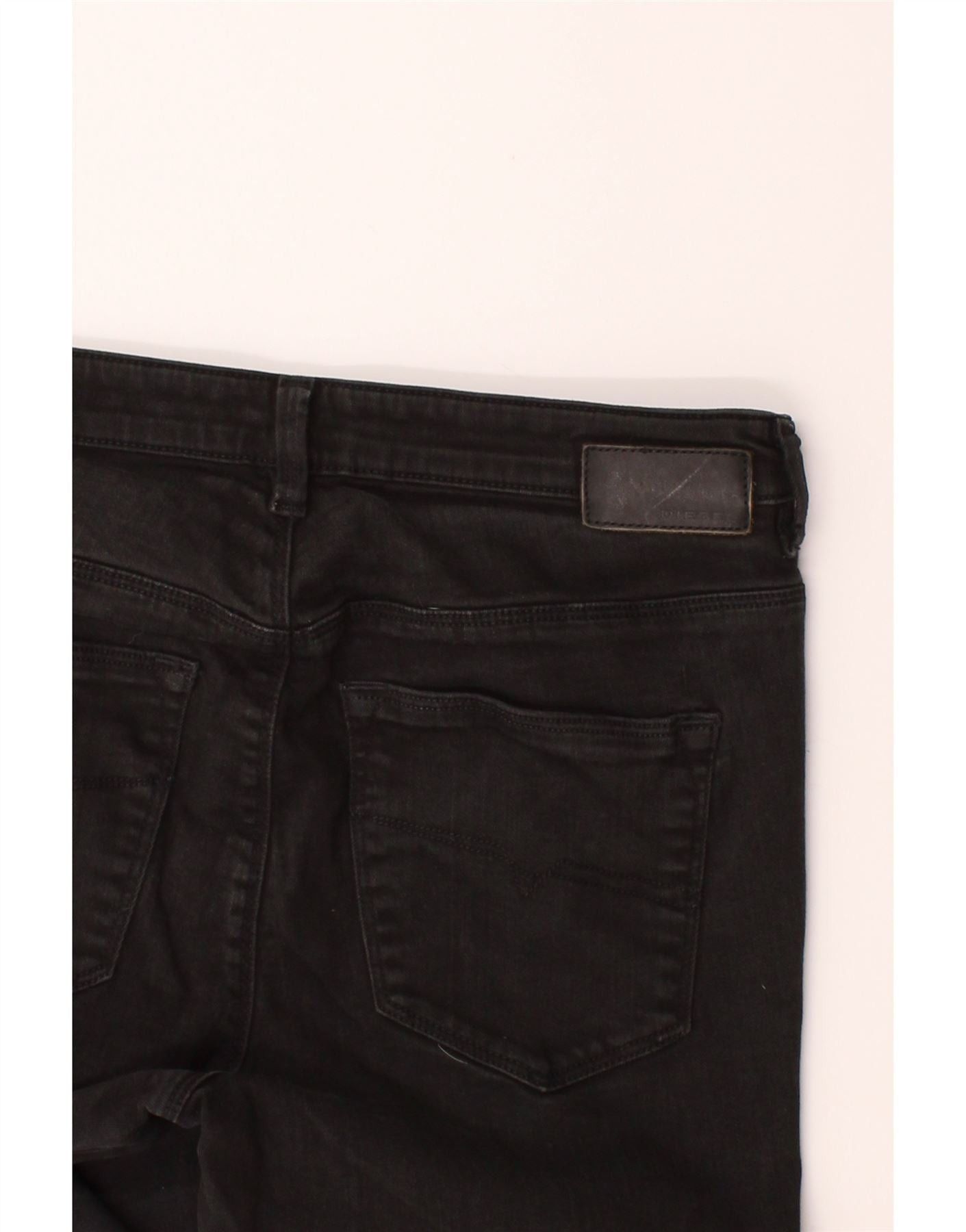 Diesel Womens Skinzee Skinny Jeans W30 L32 Black Cotton Size 42" / US 20 - 4 Thumbnail