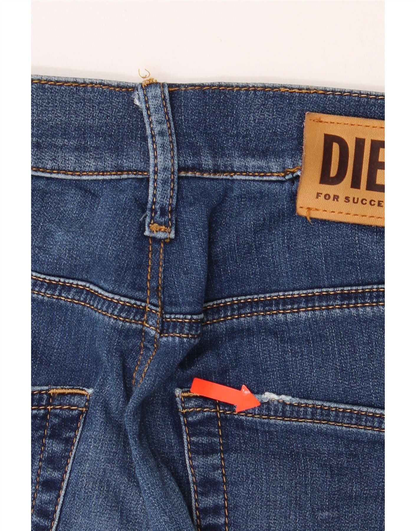 Diesel Womens Slim Jeans W30 L31 Blue Cotton Size 42" / US 20 - 3 Thumbnail