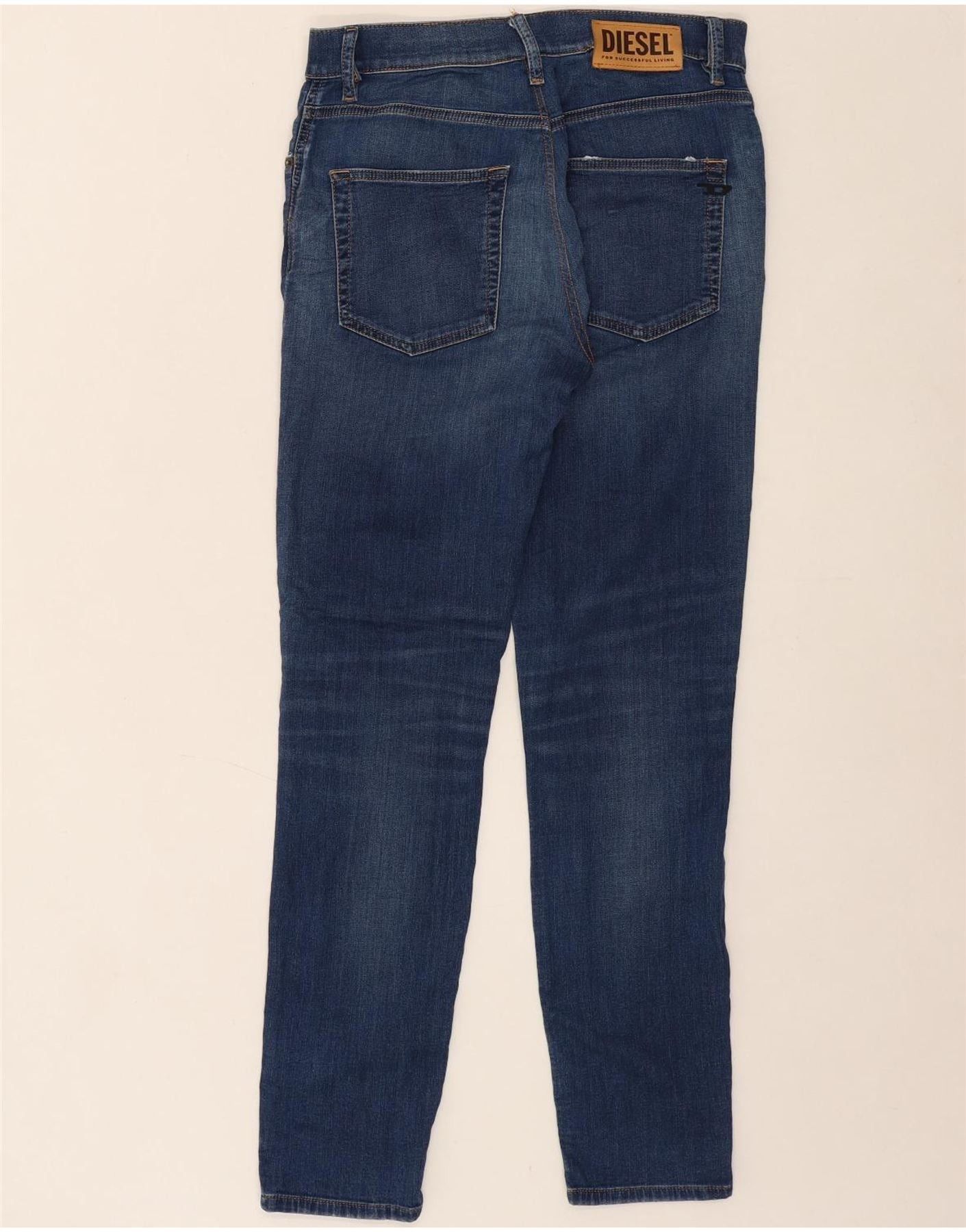 Diesel Womens Slim Jeans W30 L31 Blue Cotton Size 42" / US 20 - 2 Thumbnail