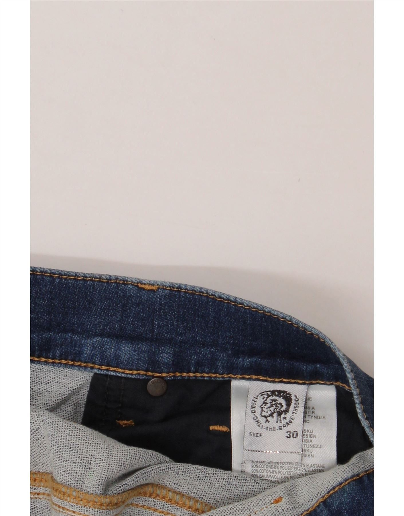 Diesel Womens Slim Jeans W30 L31 Blue Cotton Size 42" / US 20 - 4 Thumbnail