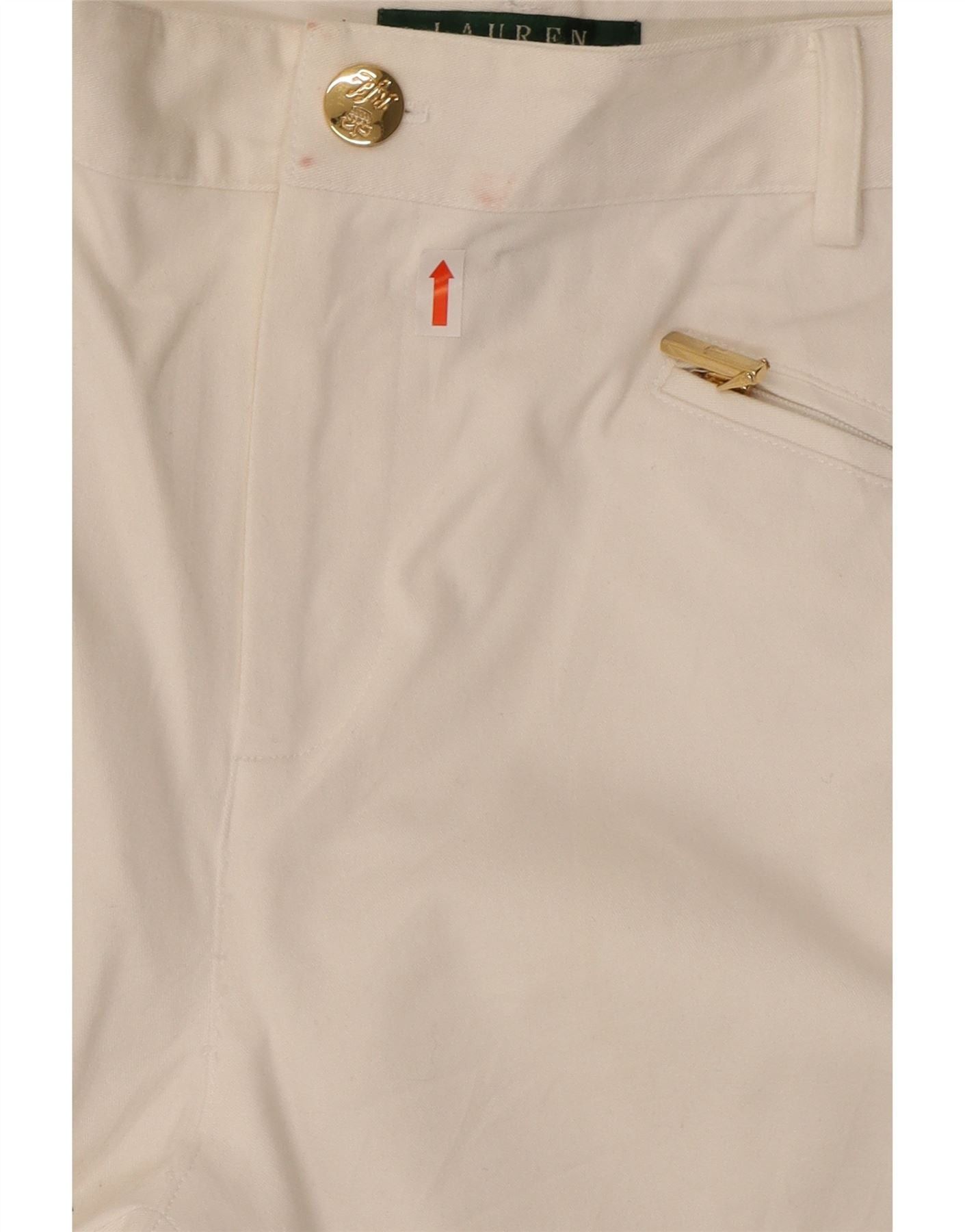Ralph Lauren Womens Petite Casual Trousers US 10 Large W32 L27 White Size 28" / US 6 / IT 42 - 3 Thumbnail