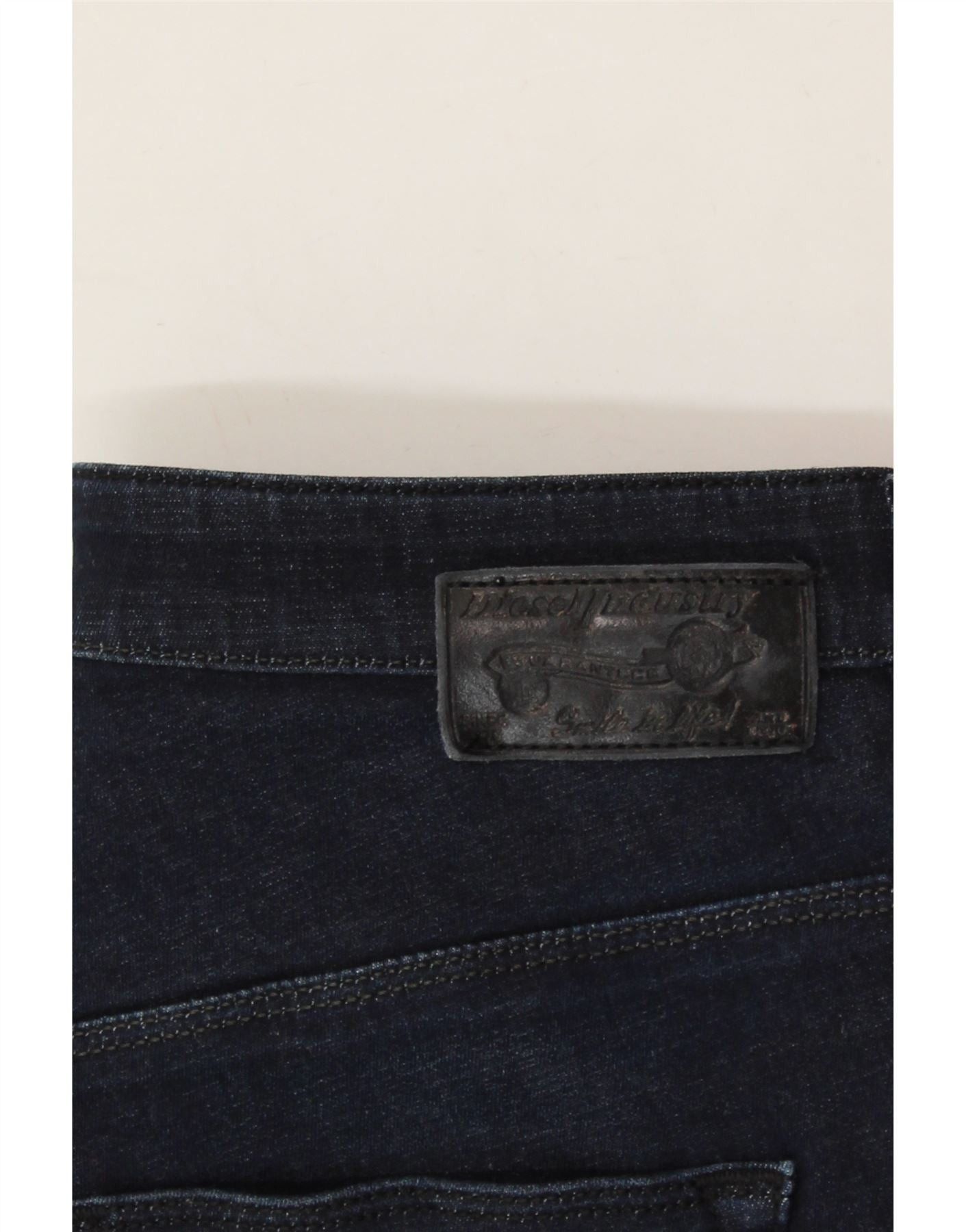 Diesel Womens Skinzee-high High Waist Skinny Jeans W26 L32 Navy Blu Size 42" / US 20 - 4 Thumbnail